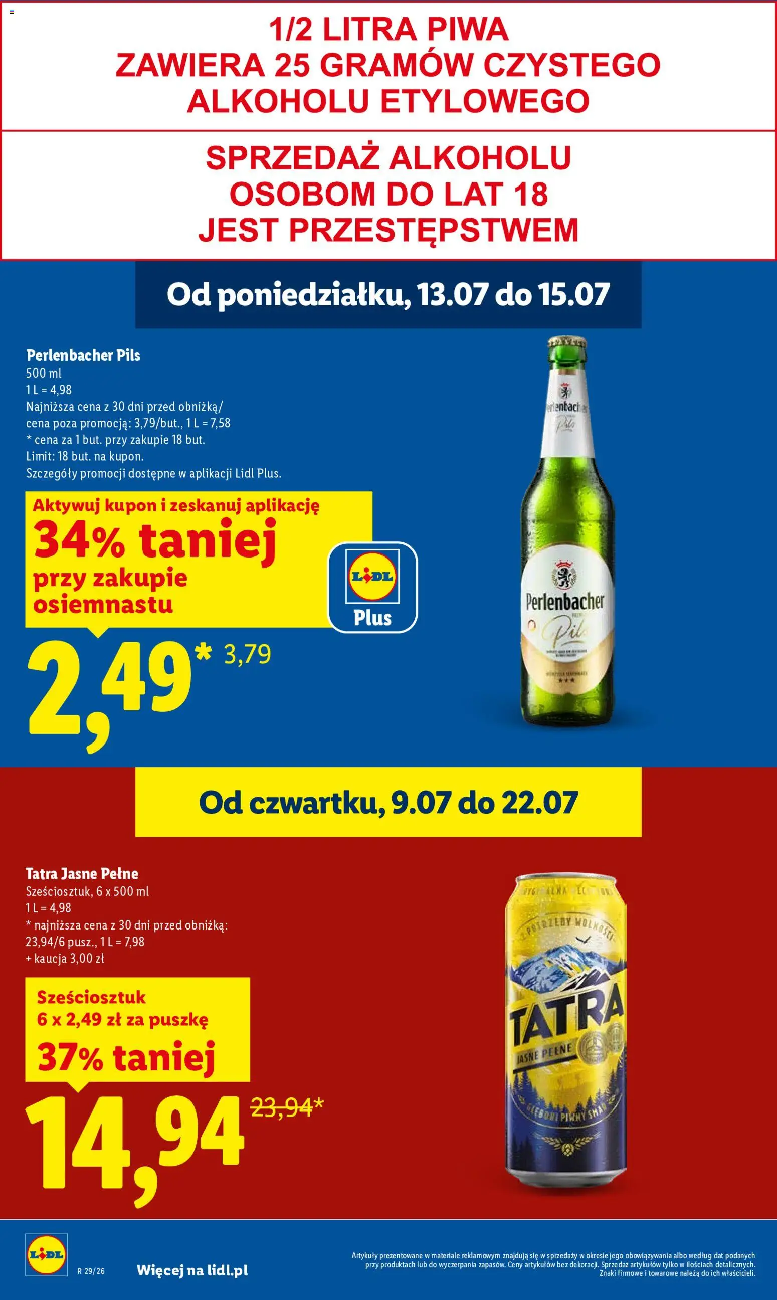 Lidl Polsko leták od 13.07.2026 | Strana: 20 | Produkty: Perlenbacher
