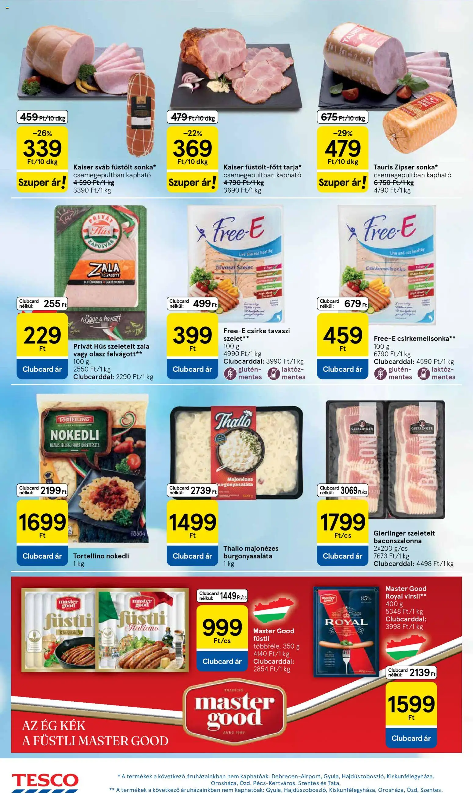 Tesco akciós ujság - amely érvényes a következő dátumtól: 2026.03.31. | Oldal: 22 | Termékek: Virsli, Hús, Olasz felvágott, Felvágott