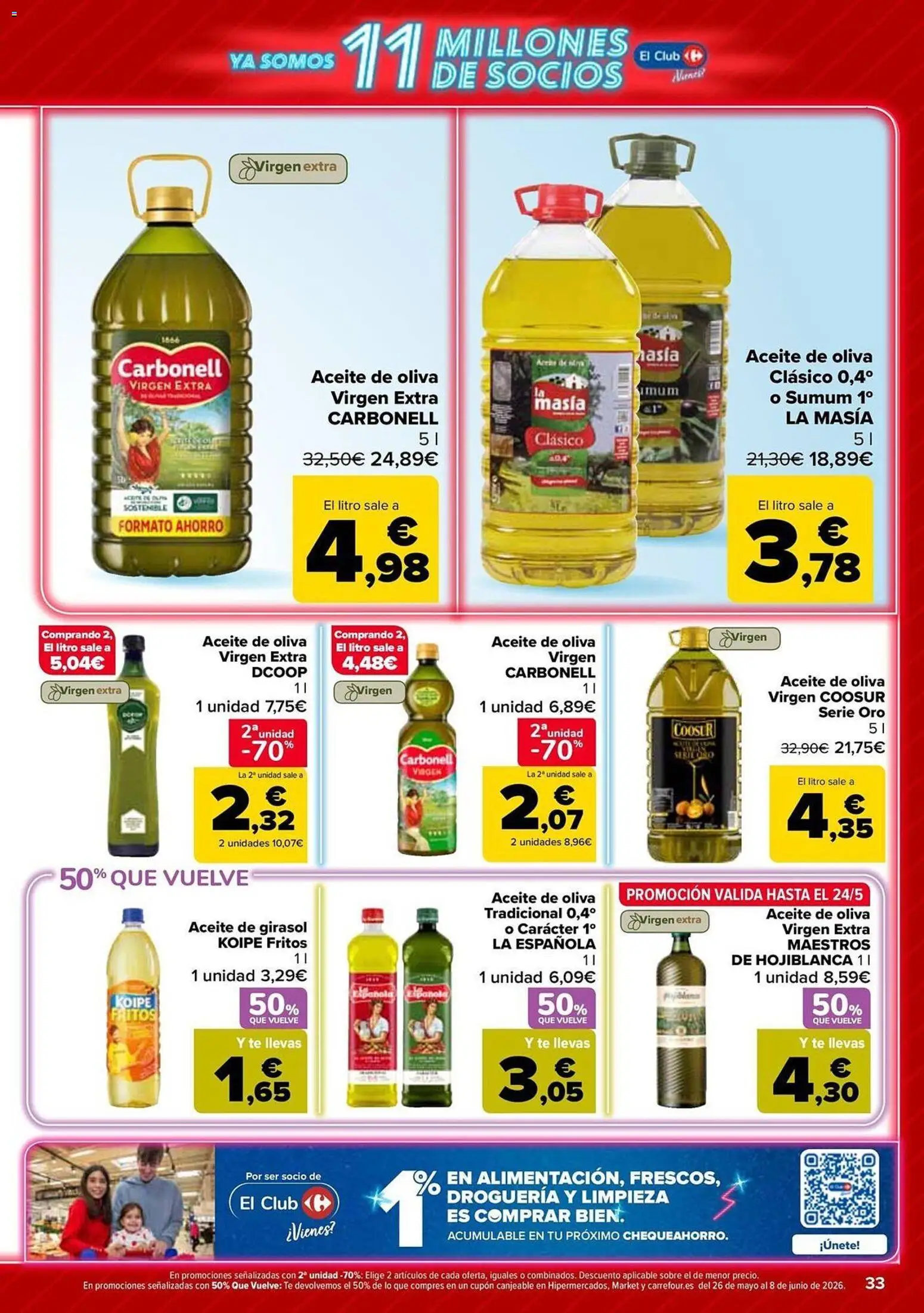Carrefour folleto │ válido desde el 12.05.2026 | Página: 33 | Productos: Aceite, Té, Aceite de oliva, Aceite de girasol