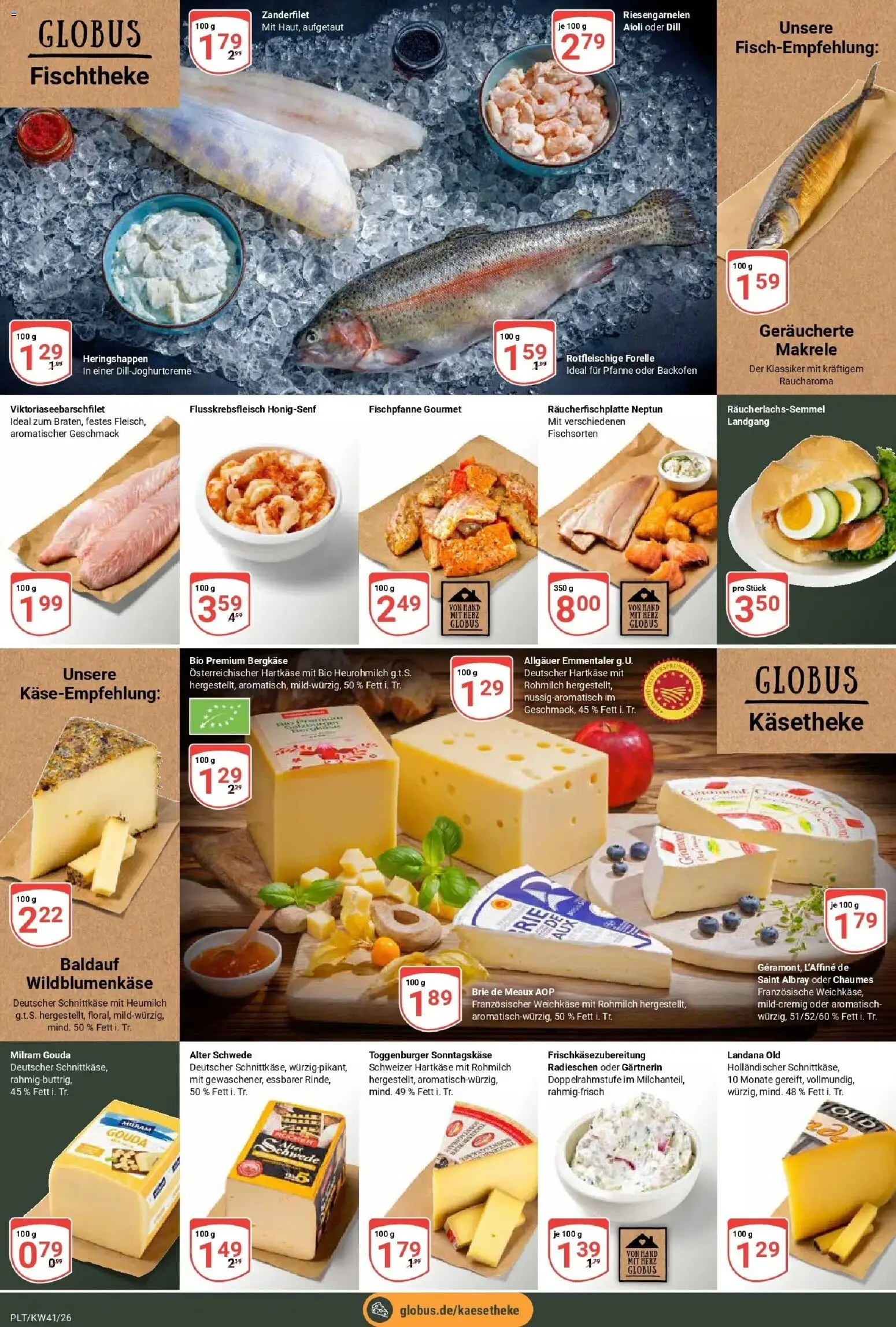 Globus Prospekt Plattling (ab 05.10.2026) » Angebote online | Seite: 10 | Produkte: Milram, Backofen, Dill, Makrele