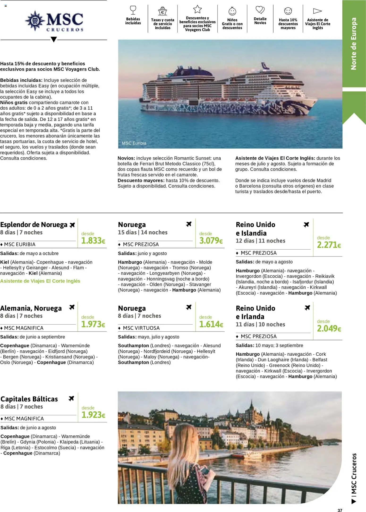 Viajes El Corte Inglés Semana del Crucero │ válido desde el 07.01.2026 | Página: 38 | Productos: Navegación