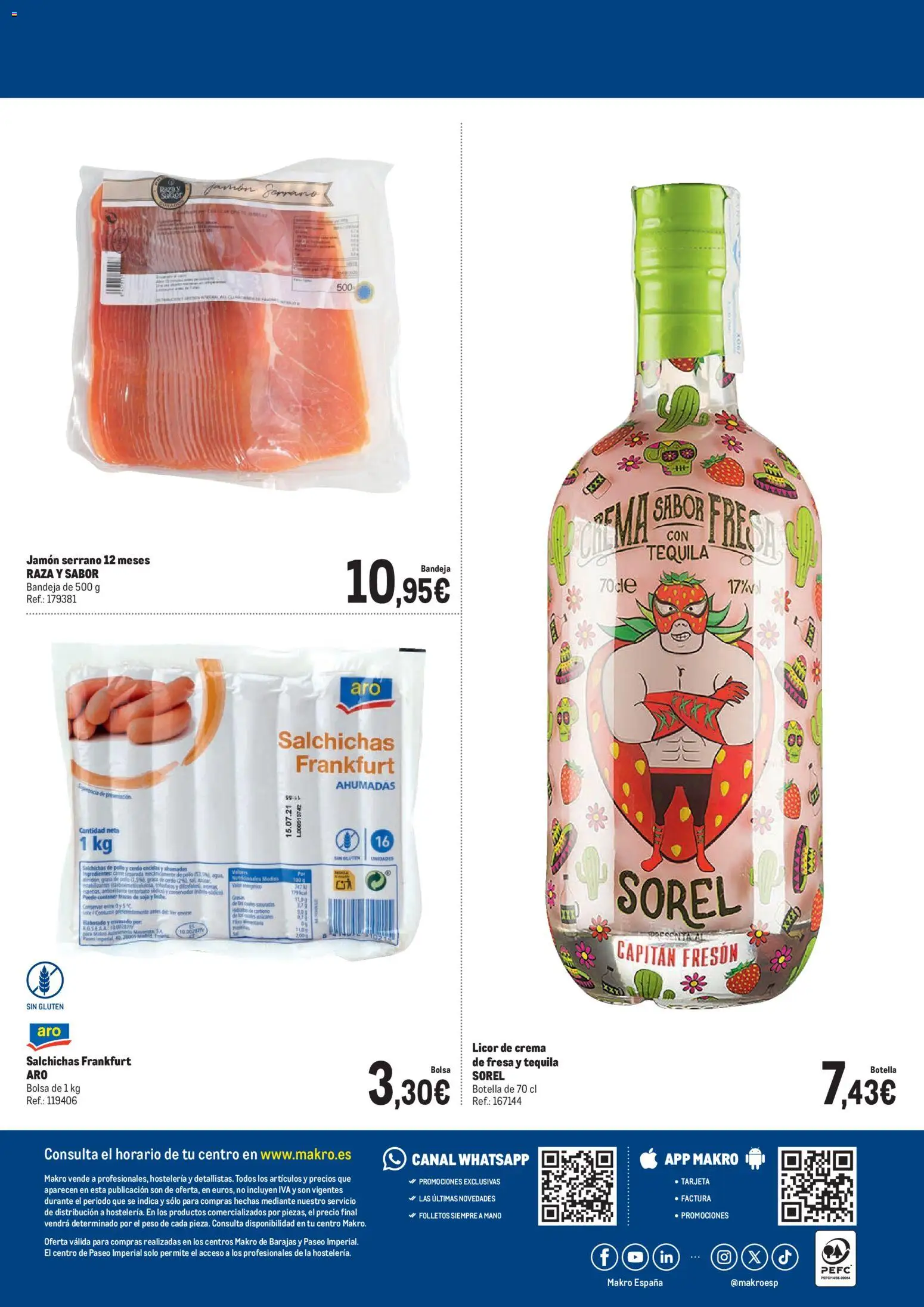Makro Día del Orgullo Barajas y Pº Imperial │ válido desde el 11.06.2026 | Página: 4 | Productos: Licor, Κρεμάστρα, Crema, Bolsa