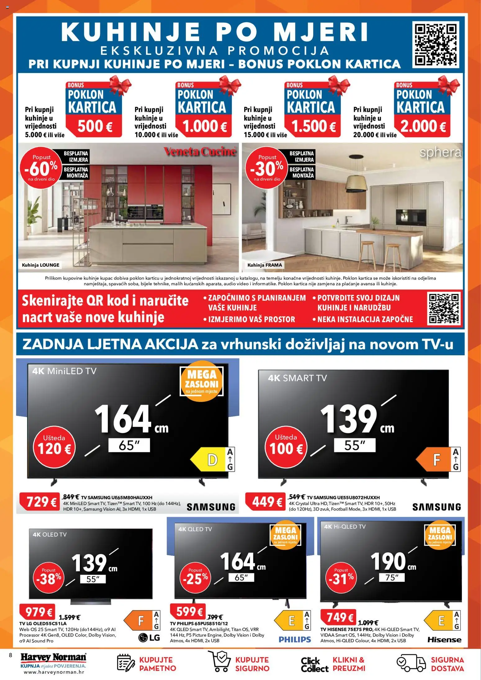 Harvey Norman katalog | vrijedi od 18.08.2026 | Stranica: 8 | Proizvodi: Kuhinja, Tv, Video, USB