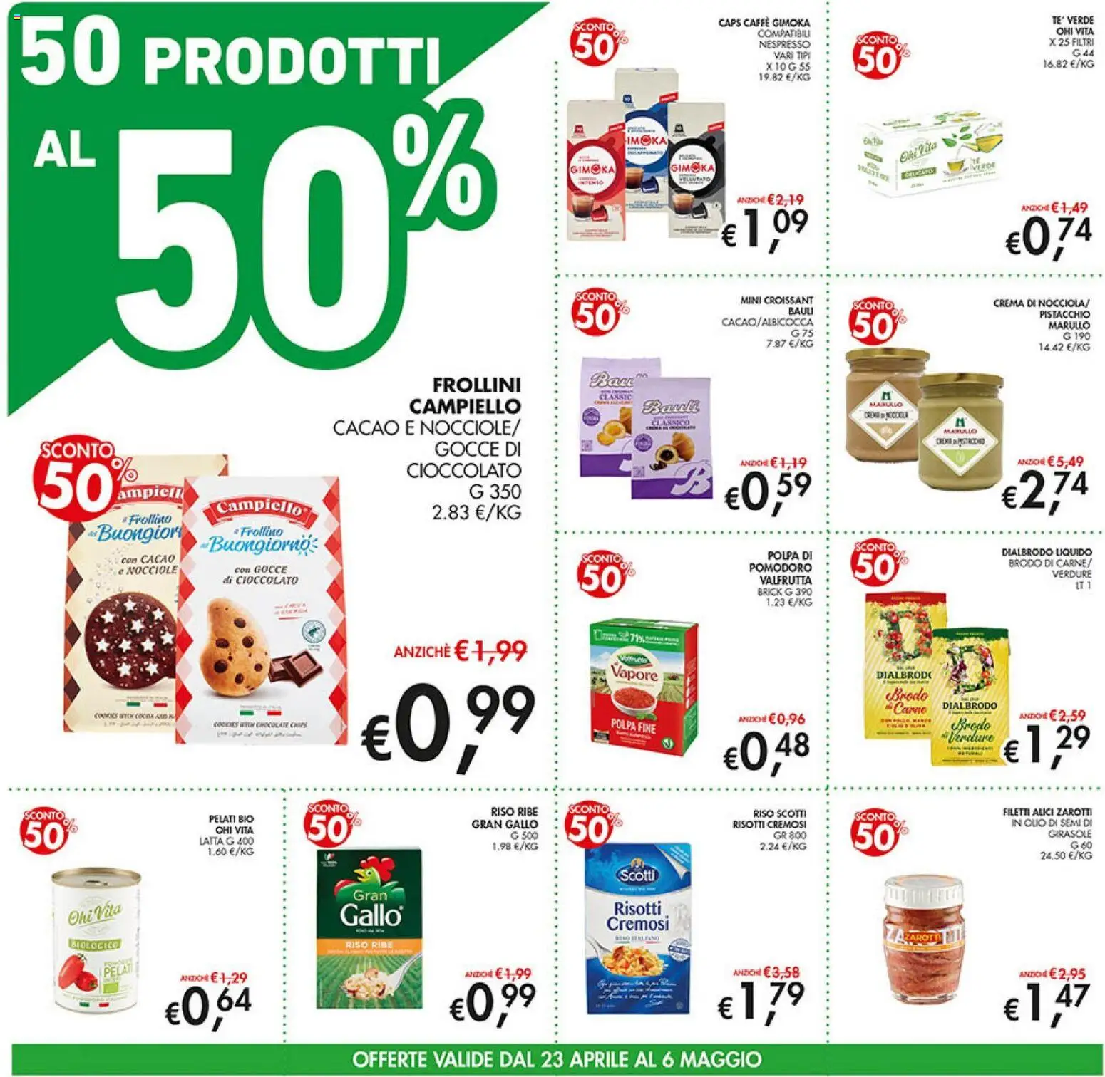 Volantino Coal del 23.04.2026 | Pagina: 4 | Prodotti: Pomodoro, Cacao, Frollini, Alici