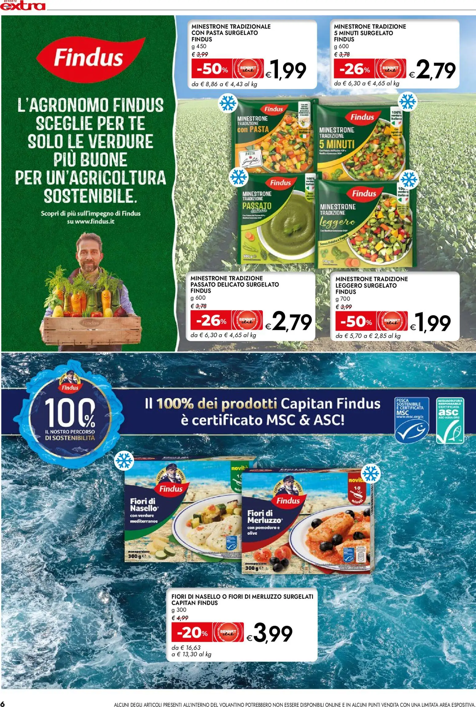 Volantino bennet del 20.04.2026 | Pagina: 6 | Prodotti: Patate, Pomodoro, Pasta, Pesca