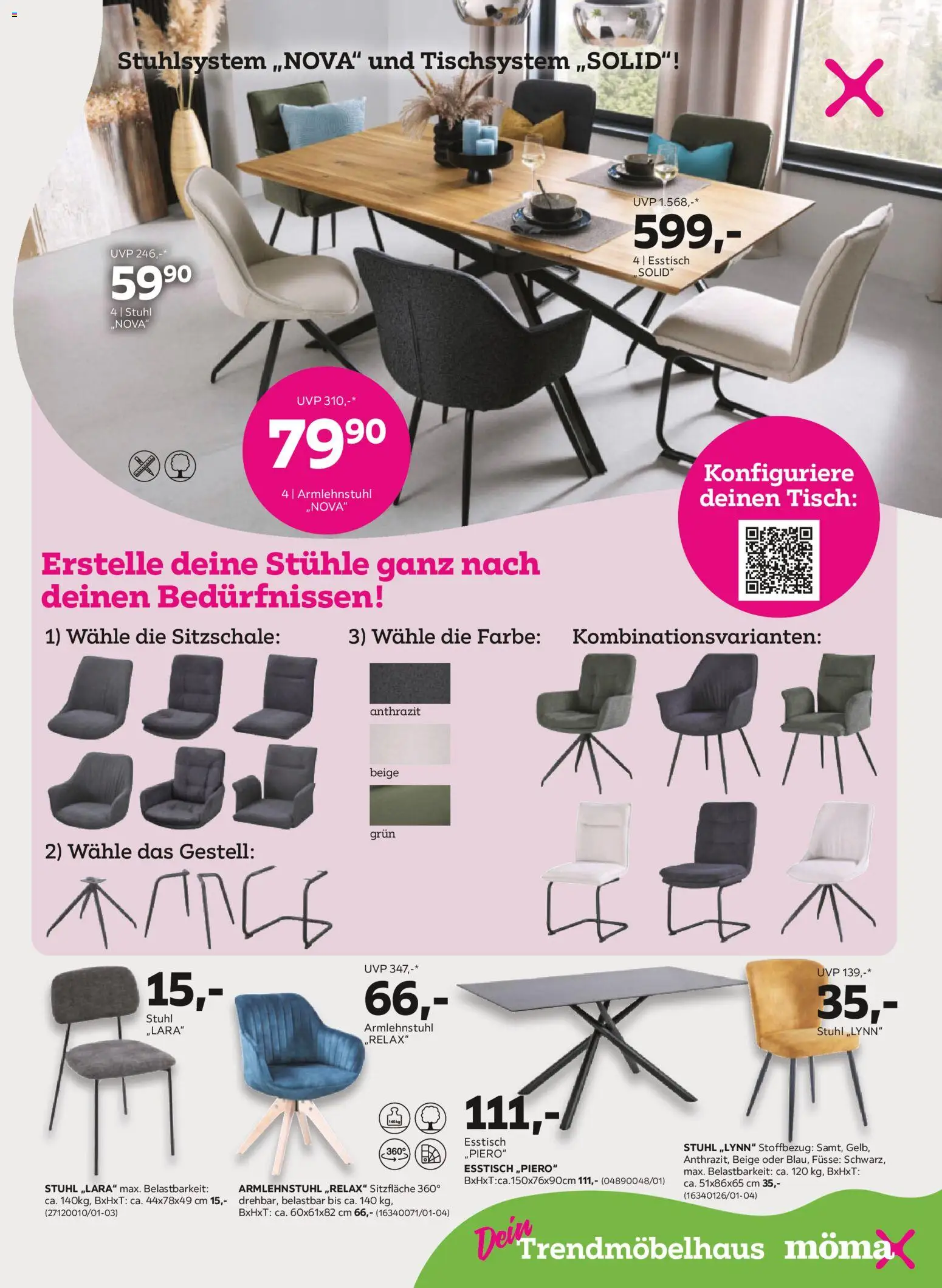 Mömax Prospekt aktuell gültig ab 16.06.2026 | Seite: 3 | Produkte: Tisch, Stuhl