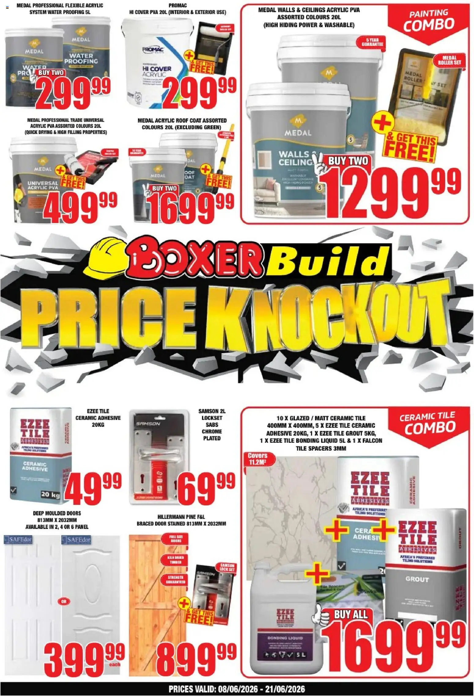New Boxer catalogue – valid from 08.06.2026 | Page: 1 | Products: Cover, Lock, Paint, Bonding liquid