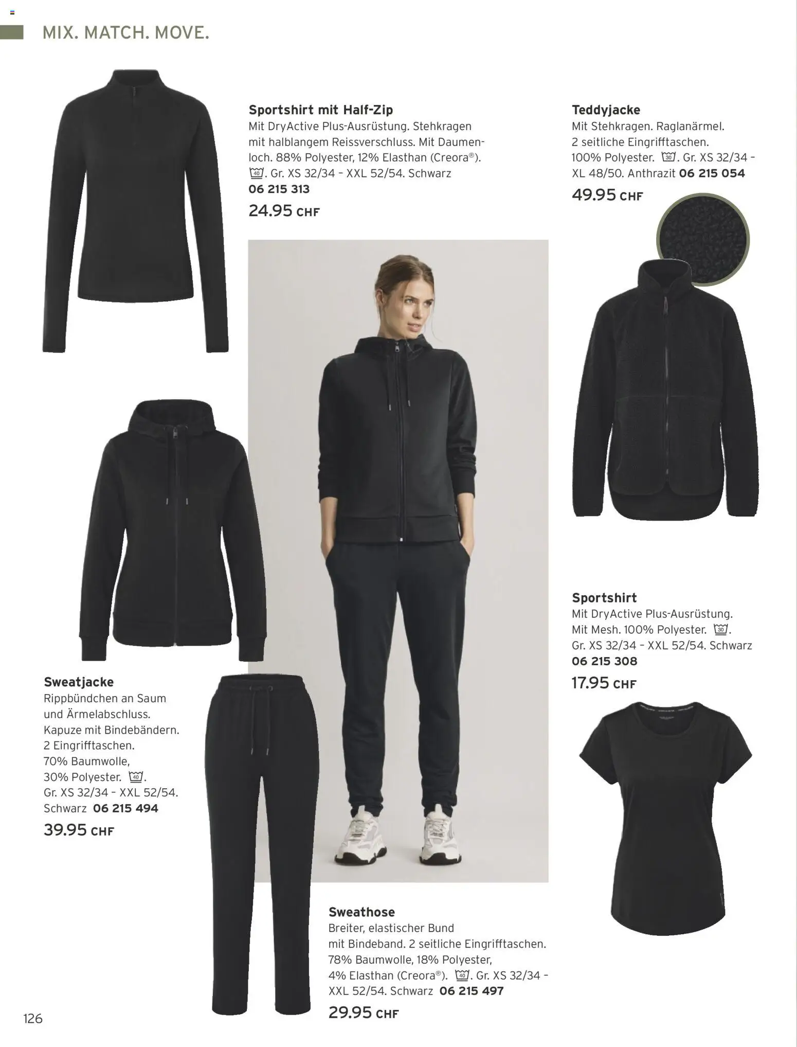 Tchibo aktionen Träume, Mut & Girlpower – gültig ab 26.06.2026 | Seite: 126 | Produkte: Sweathose, Sweatjacke