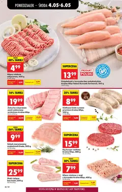 Pogląd oferty "Kiełbasa biała surowa premium Kraina Mięs, 500 g, Kiełbasa biała surowa premium Kraina Mięs, 500 g" - ważna od 04.05.2026 | Strona: 30