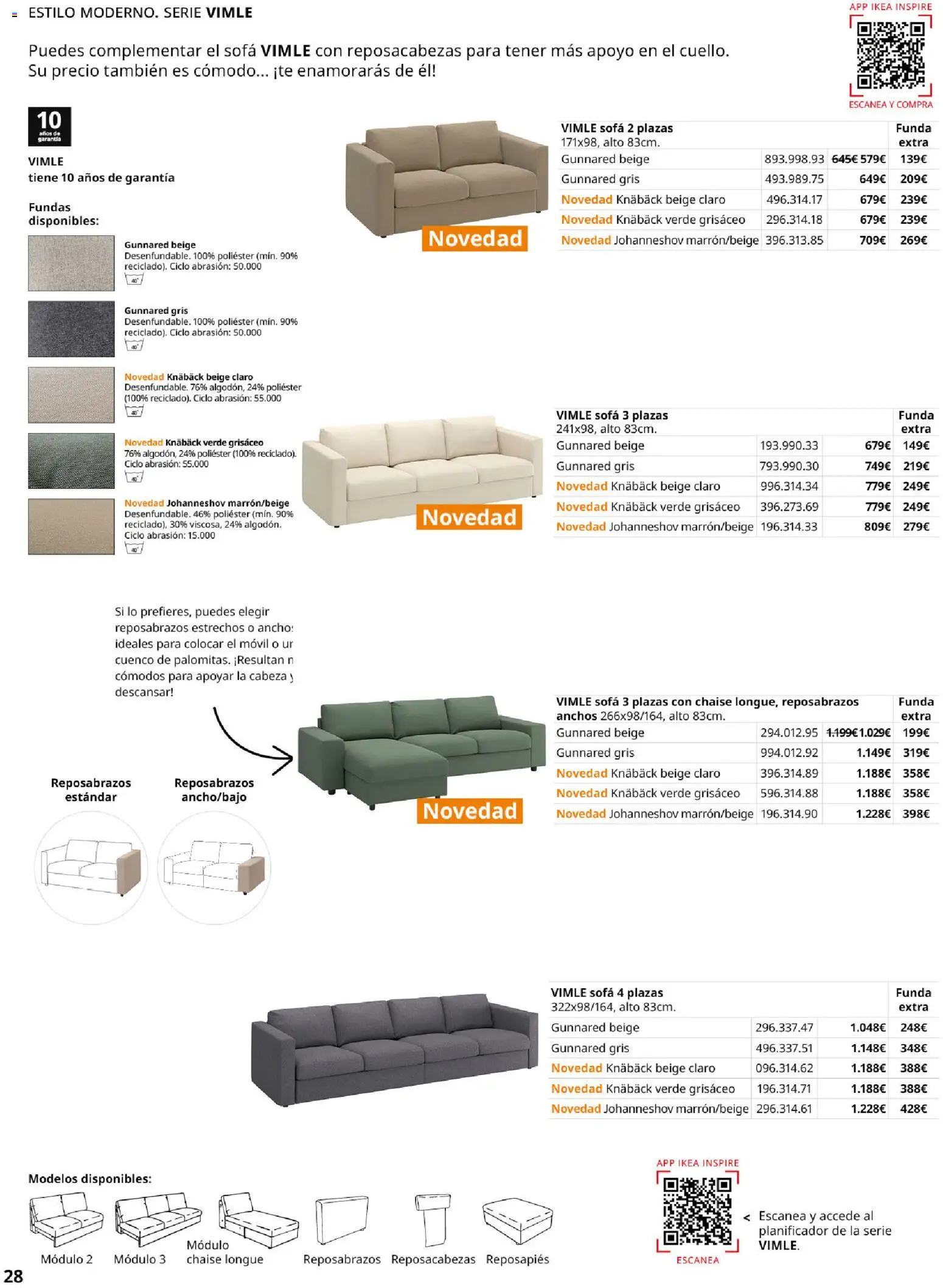 IKEA - Sofás │ válido desde el 28/09/2026 | Página: 28 | Productos: Reposapiés, Té, Funda, Sofá