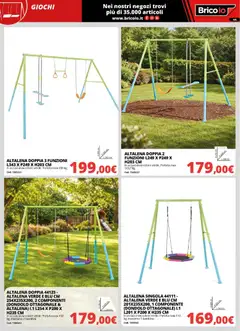 Anteprima del volantino Brico io volantino valido a partire dal 30.03.2026 | Pagina: 44 | Prodotti: Dondolo, Altalena
