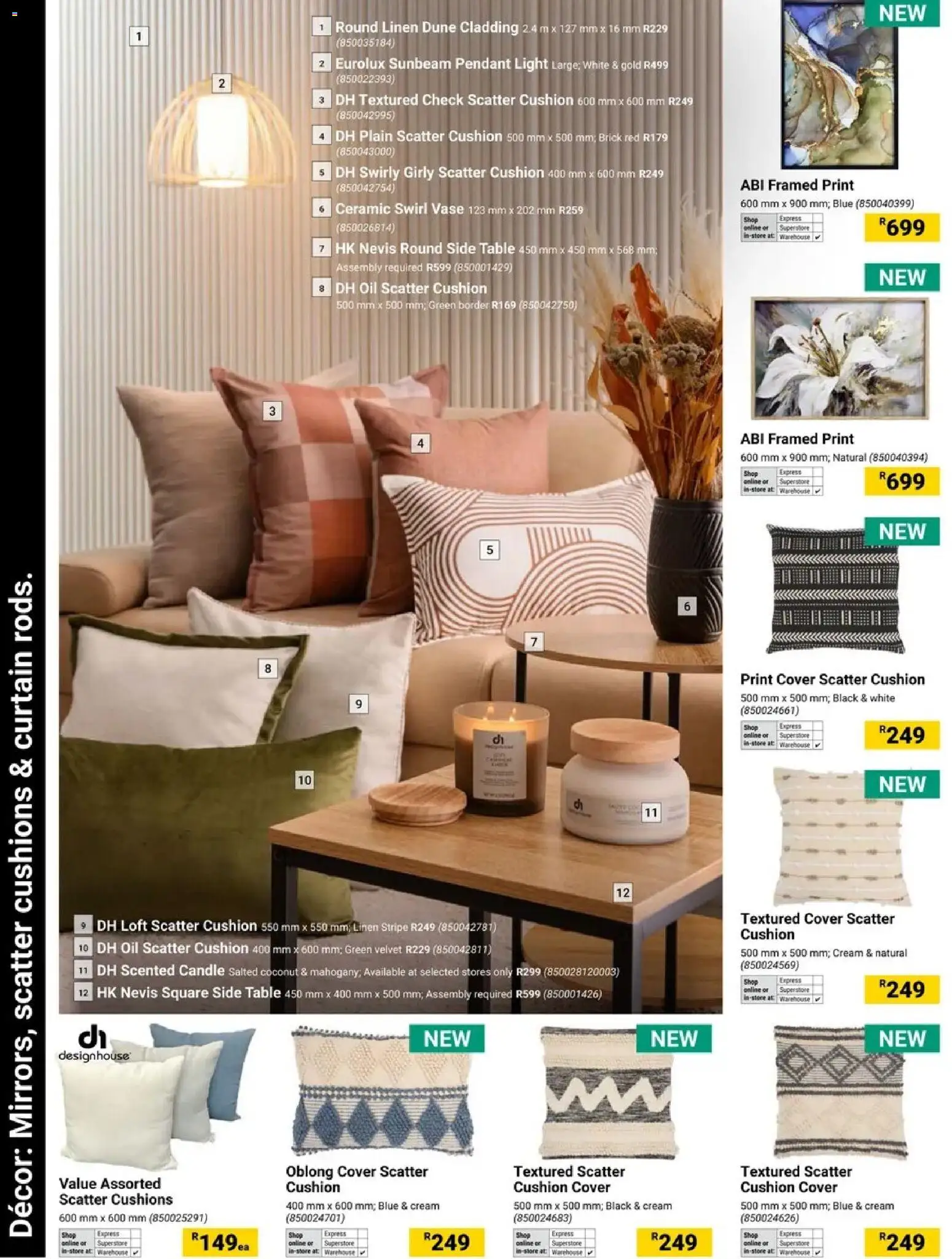 New Builders catalogue – valid from 19.05.2026 | Page: 6 | Products: Cover, Side table, Light, Cladding
