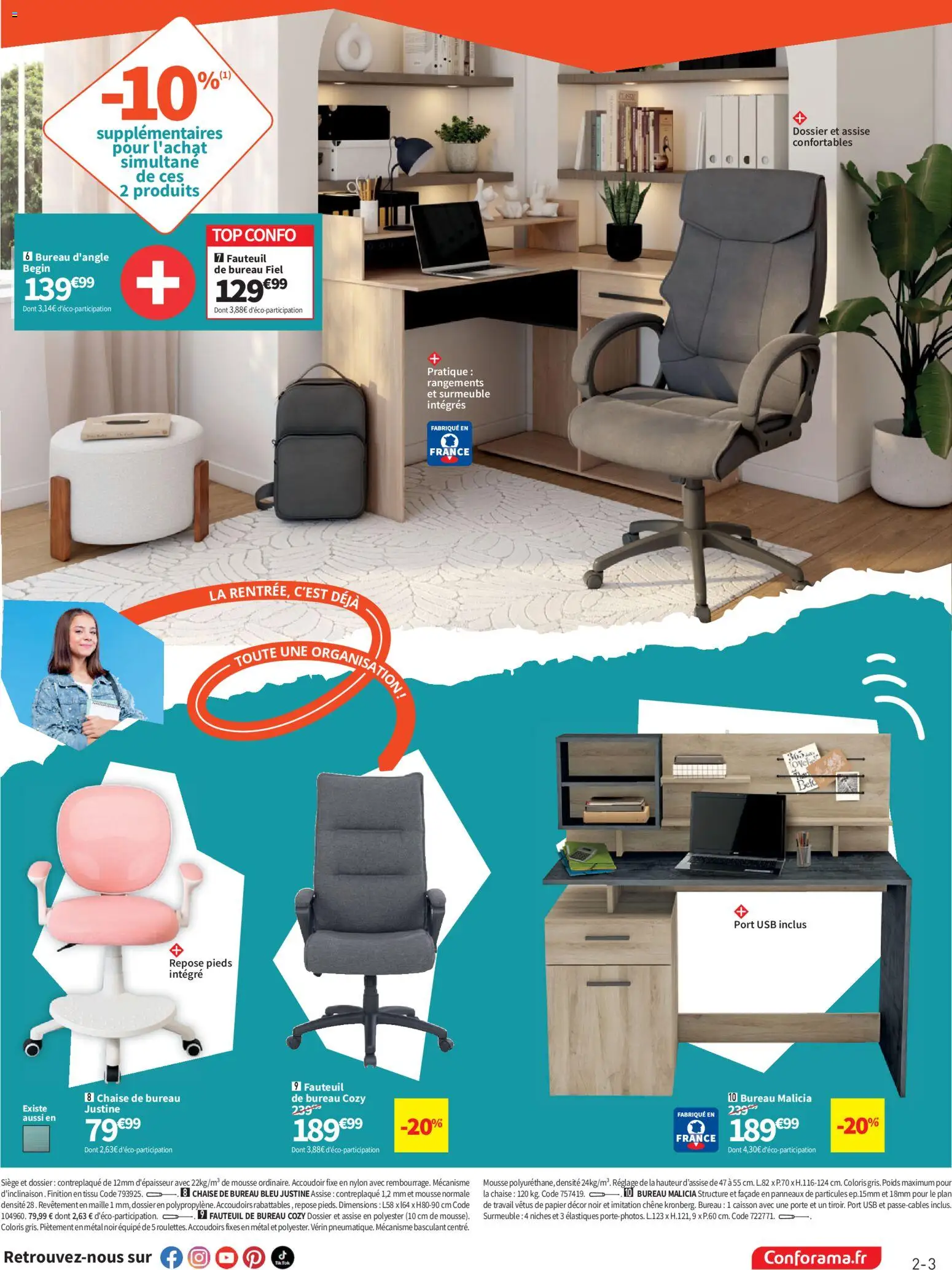 {H1} | Page: 3 | Produits: Poids, Porte, Fauteuil, Chaise de bureau