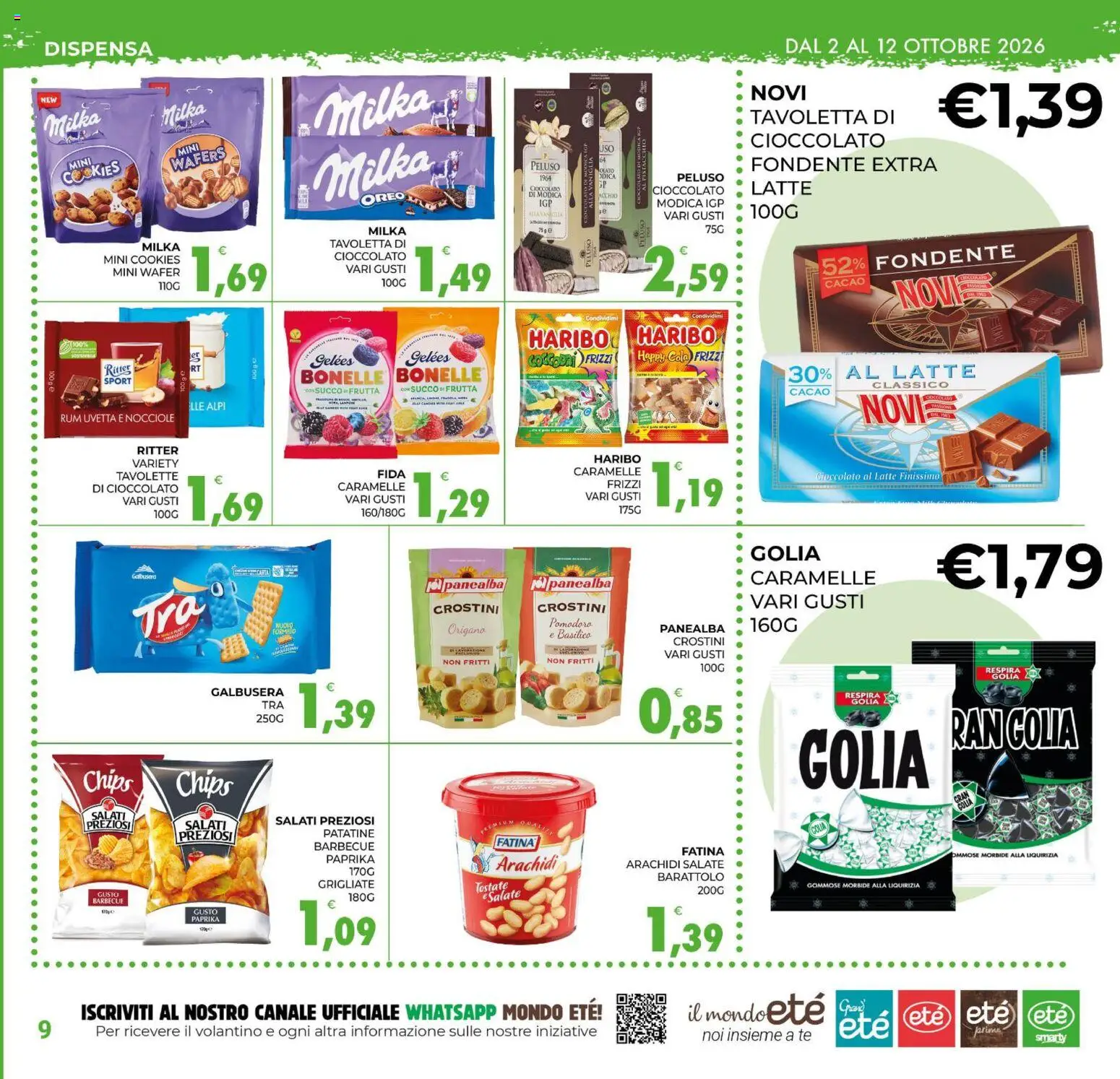 Volantino Eté del 02/10/2026 | Pagina: 9 | Prodotti: Uvetta, Caramelle, Barbecue, Cacao