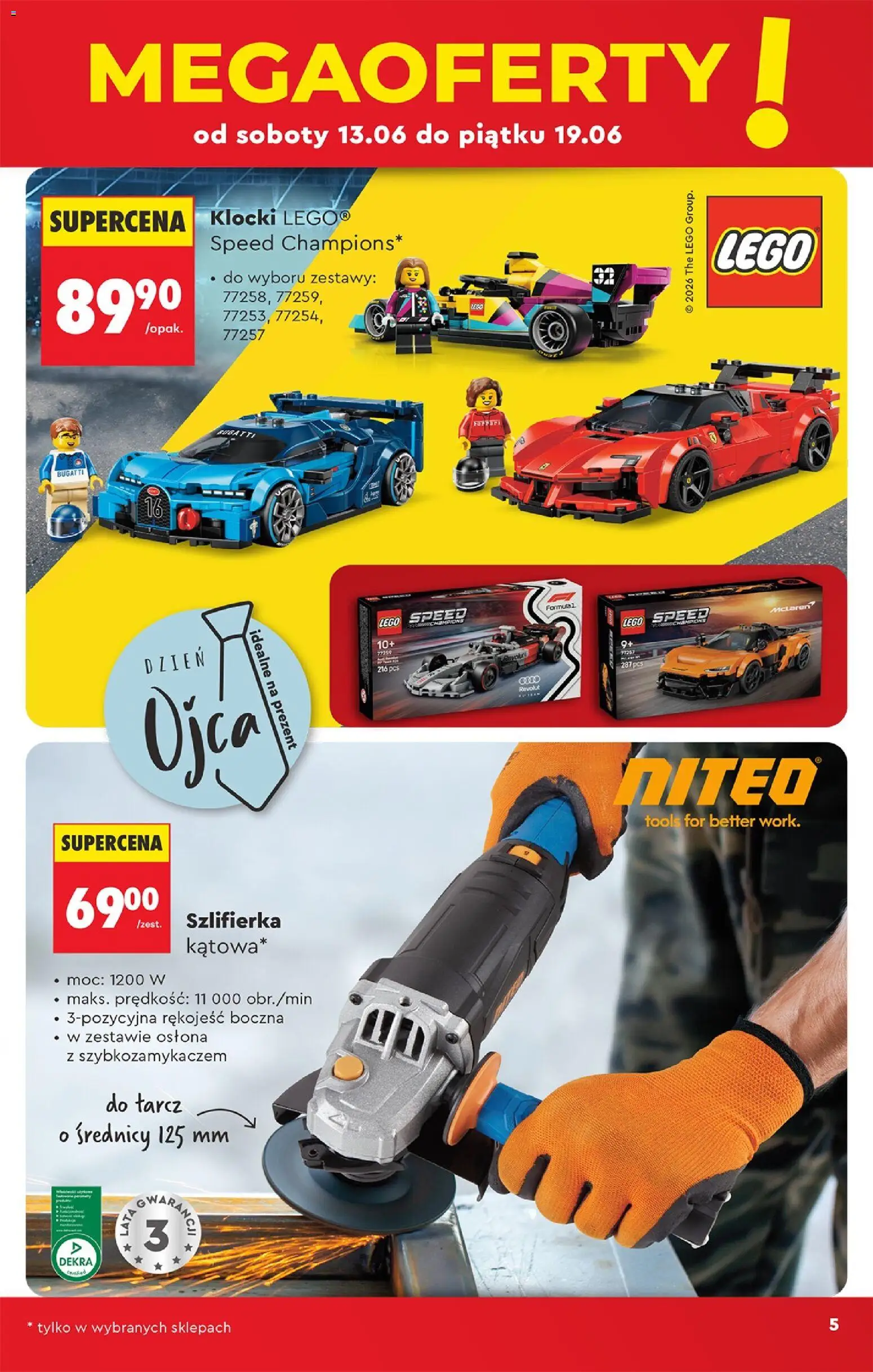Biedronka gazetka - Hity i inspiracje od 13.06.2026 | Strona: 7 | Produkty: PC, Lego, Szlifierka