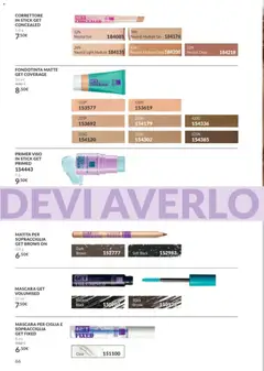 Anteprima del volantino Avon catalogo - campagna 10/2026 valido a partire dal 01/10/2026 | Pagina: 66 | Prodotti: Mascara, Fondotinta, Correttore