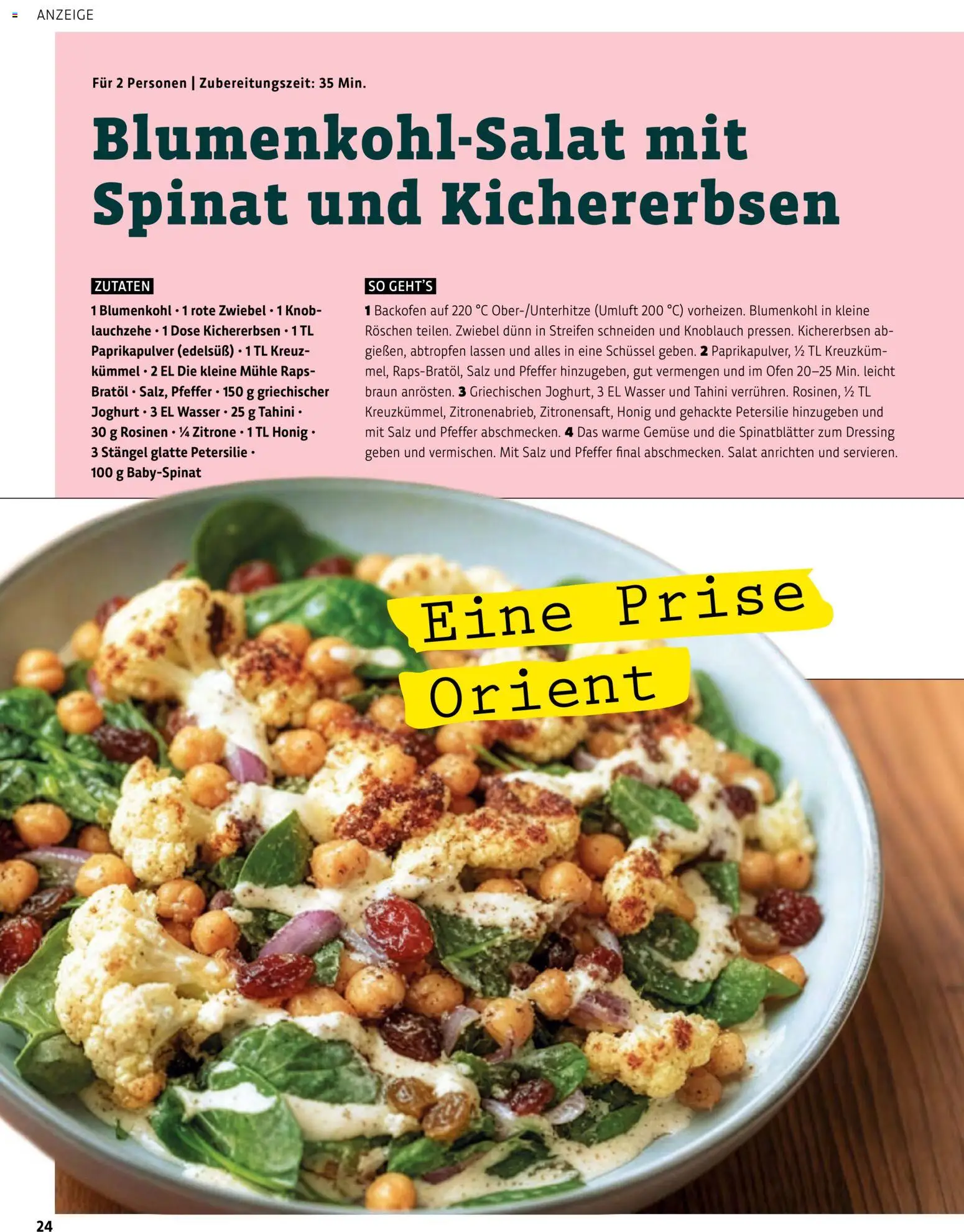 Denns BioMarkt Kreo Magazin – gültig ab 17.07.2026 | Seite: 24 | Produkte: Ofen, Zitrone, Knoblauch, Blumenkohl
