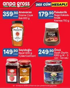 12.06.2026 tarihinden itibaren geçerli olan Anpa Gross kataloğu önizlemesi | Sayfa: 6 | Ürünler: Çilek, Fındık, Zeytin