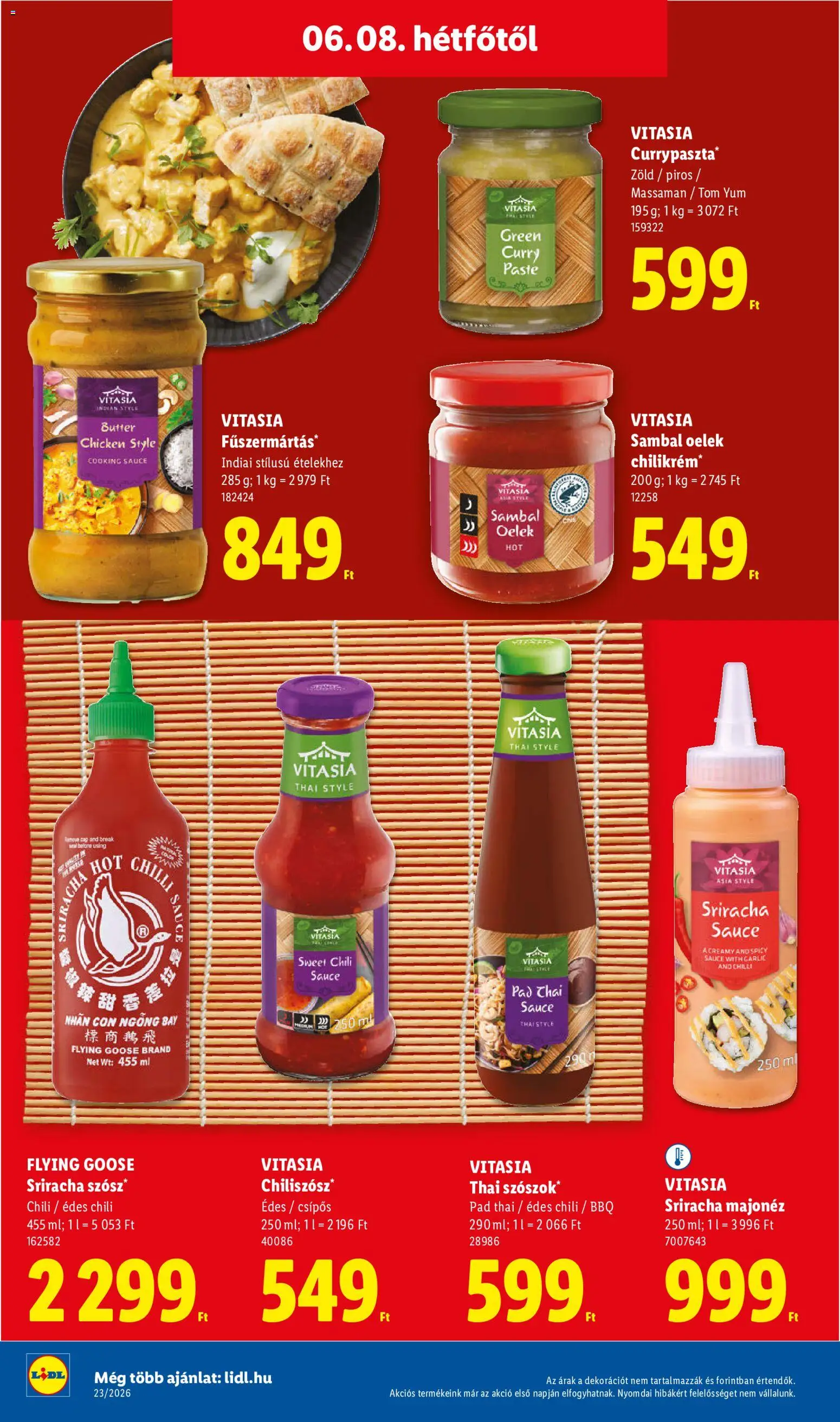 Lidl akciós ujság - amely érvényes a következő dátumtól: 04.06.2026 | Oldal: 74 | Termékek: Chili, Majonéz
