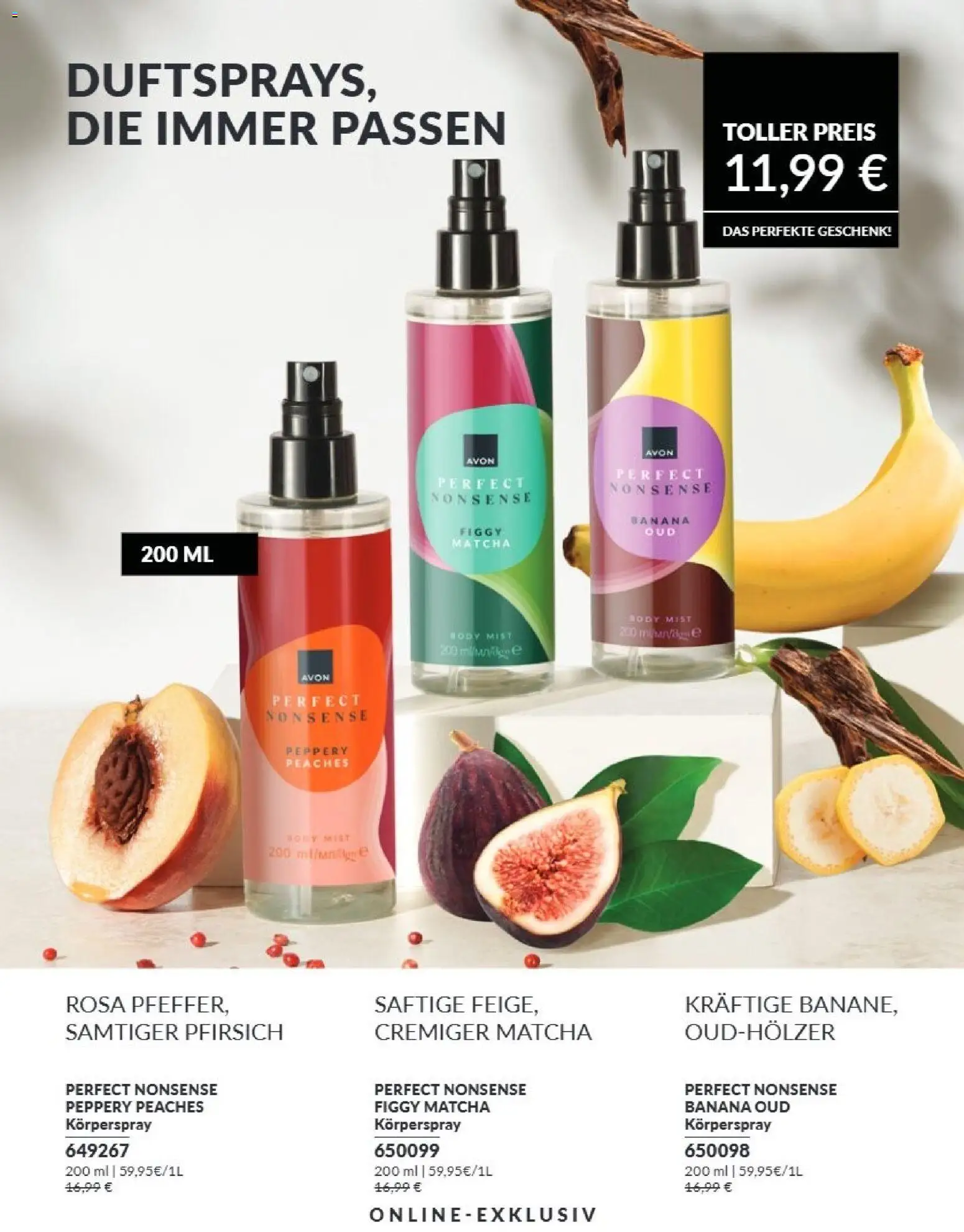 AVON Katalog September 2026 – gültig ab 01.09.2026 | Seite: 196 | Produkte: Pfirsich, Körperspray