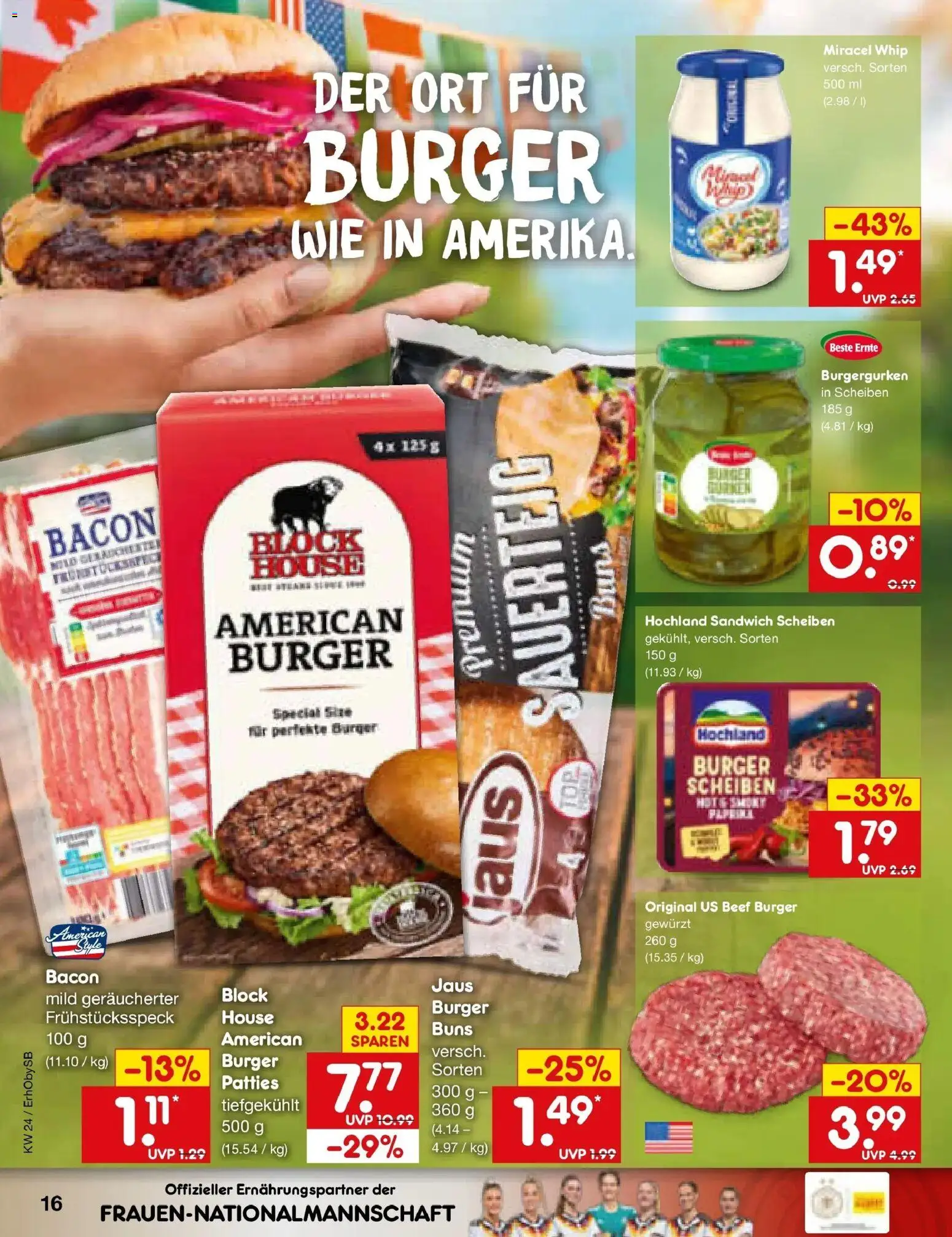 Netto Marken-Discount Prospekt Mauern – gültig ab 08.06.2026 | Seite: 26 | Produkte: Burger, Miracel whip
