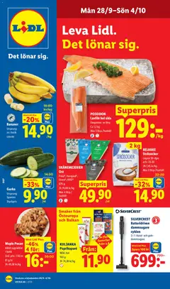 Lidl erbjudanden - Förhandsvisning av reklamblad från butik Lidl aktuell från 28/09/2026