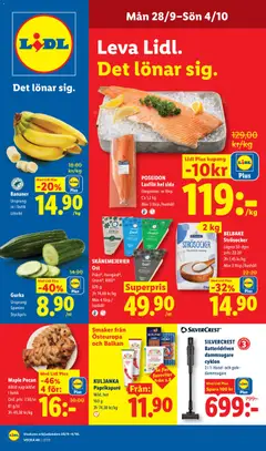Lidl erbjudanden - Förhandsvisning av reklamblad från butik Lidl aktuell från 28/09/2026