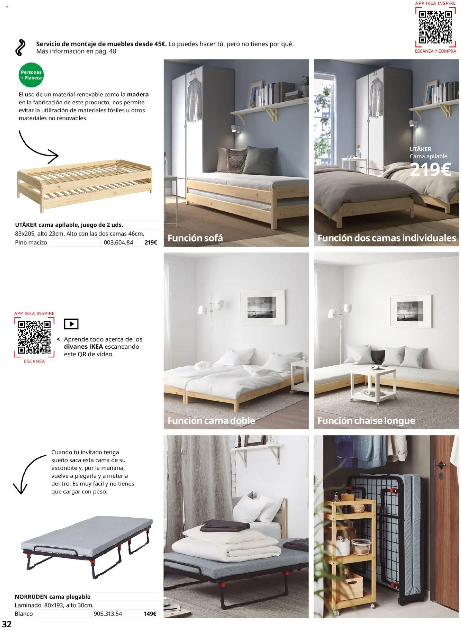 Catálogo IKEA Muebles para el dormitorio │ válido desde el 01/02/2026 | Página: 32 | Productos: Muebles, Cama, Sofá