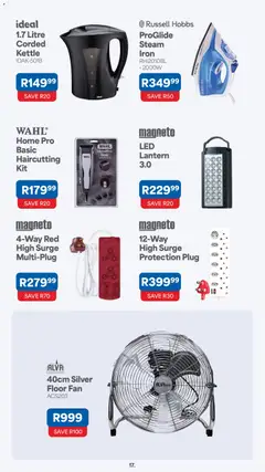 OK Furniture specials catalogue – valid from 07/09/2026 | Page: 17 | Products: Lantern, Kettle, Iron, Fan