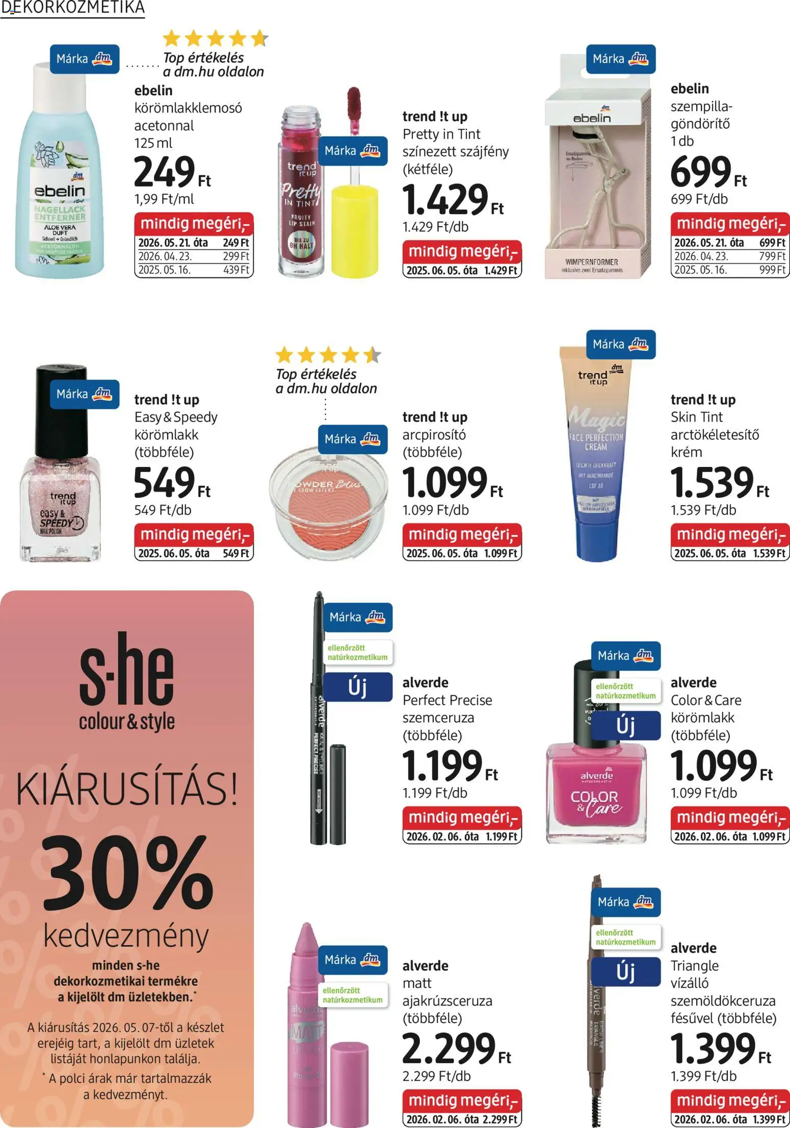 DM Drogerie Markt akciós ujság - amely érvényes a következő dátumtól: 04.06.2026 | Oldal: 8 | Termékek: Körömlakklemosó, Aloe vera, Ajakrúzs, Körömlakk