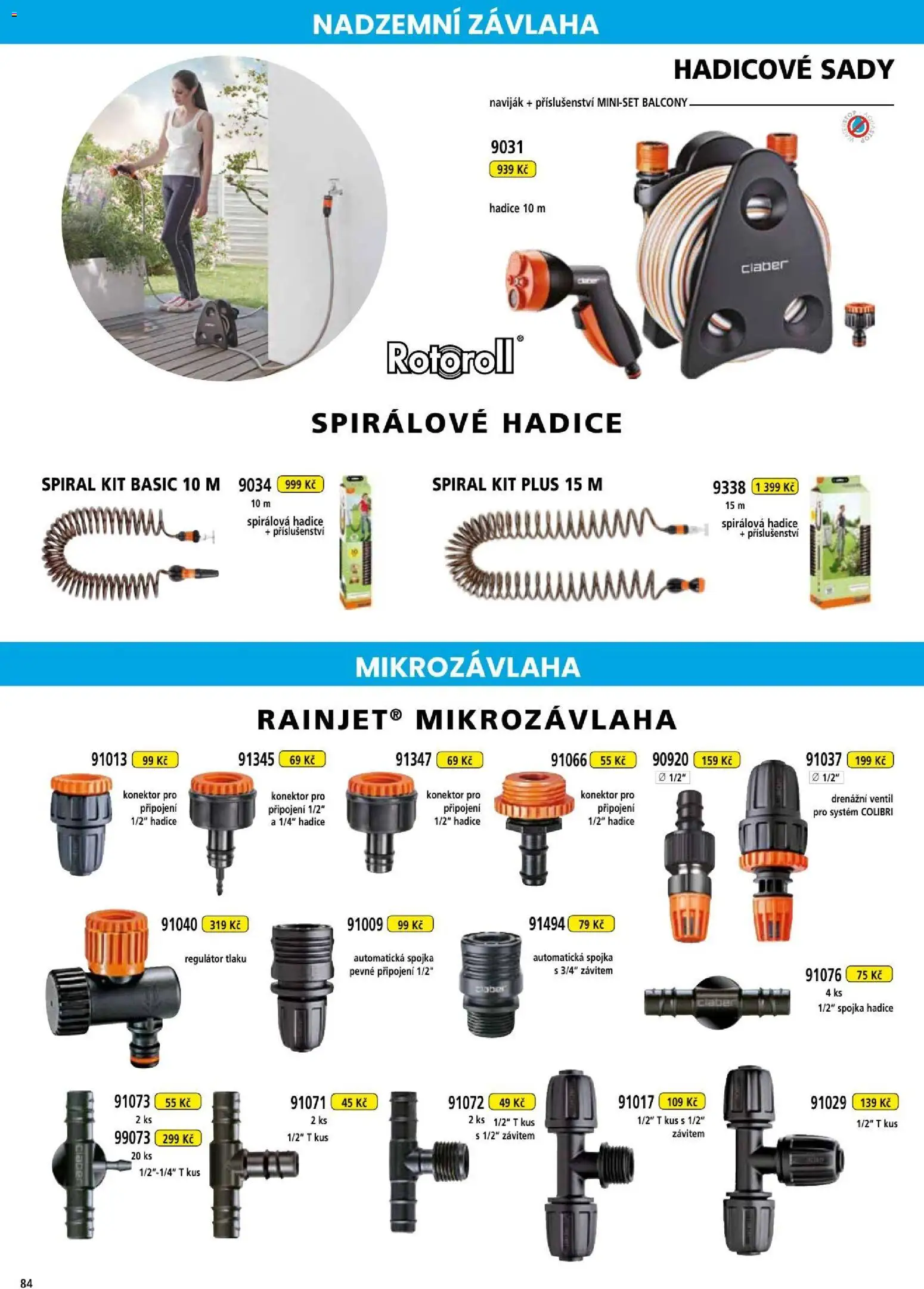 Hecht katalog - Léto - podzim 2026 od 21.08.2026 | Strana: 84 | Produkty: Naviják, Konektor, Hadice