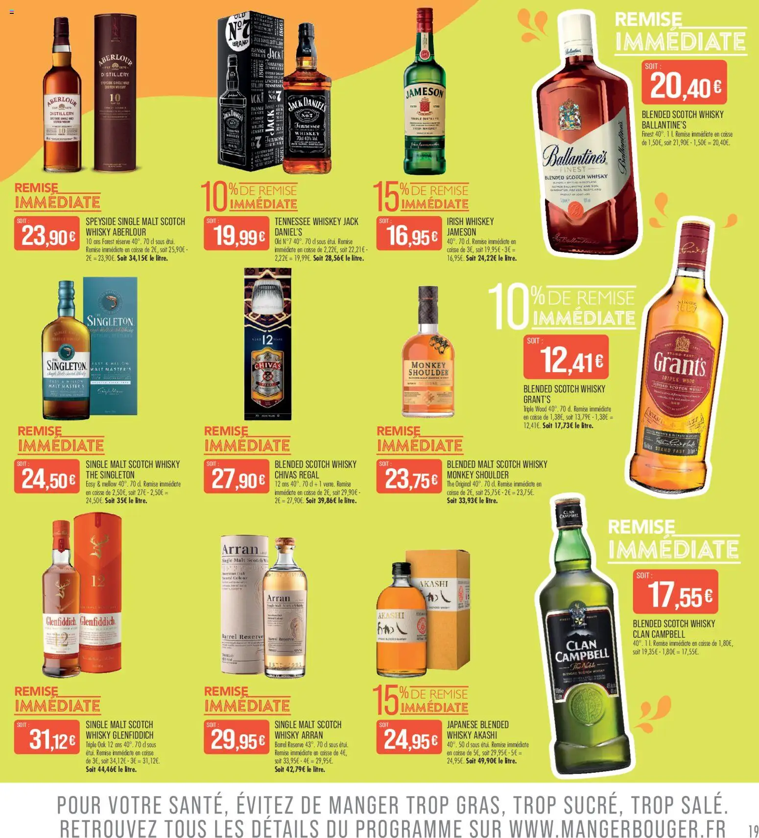 {H1} | Page: 19 | Produits: Whisky, Monkey shoulder, Thé