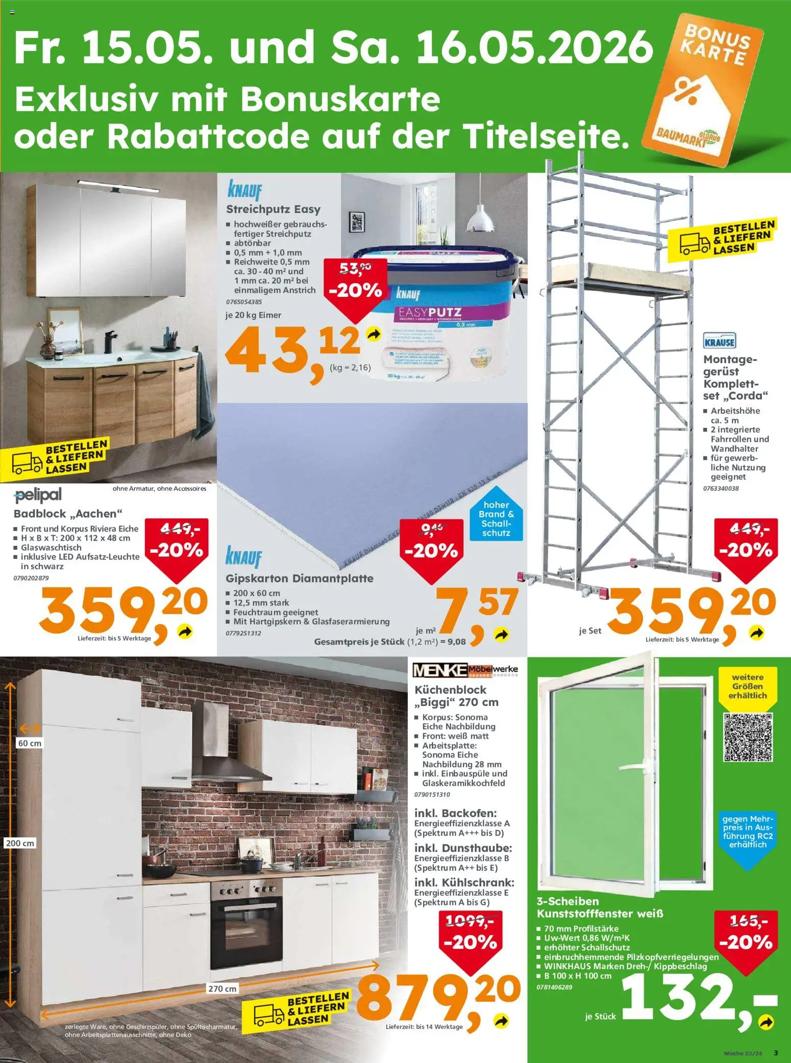 Globus Baumarkt Prospekt Berlin-Treptow	 – gültig ab 15.05.2026 | Seite: 3