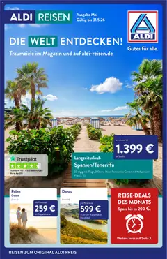 Aldi Reisen Reisemagazin ab 01.05.2026 gültig