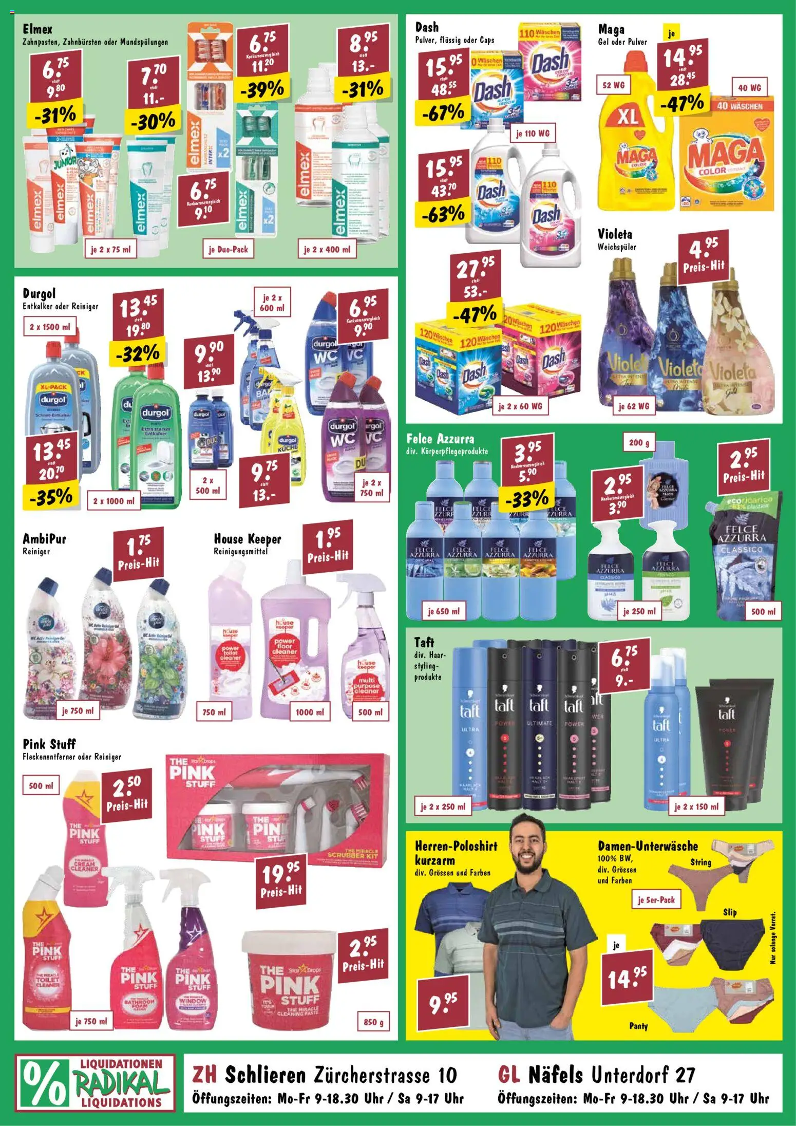 Radikal aktionen – gültig ab 12.05.2026 | Seite: 2 | Produkte: String, Weichspüler, Slip, Uhr