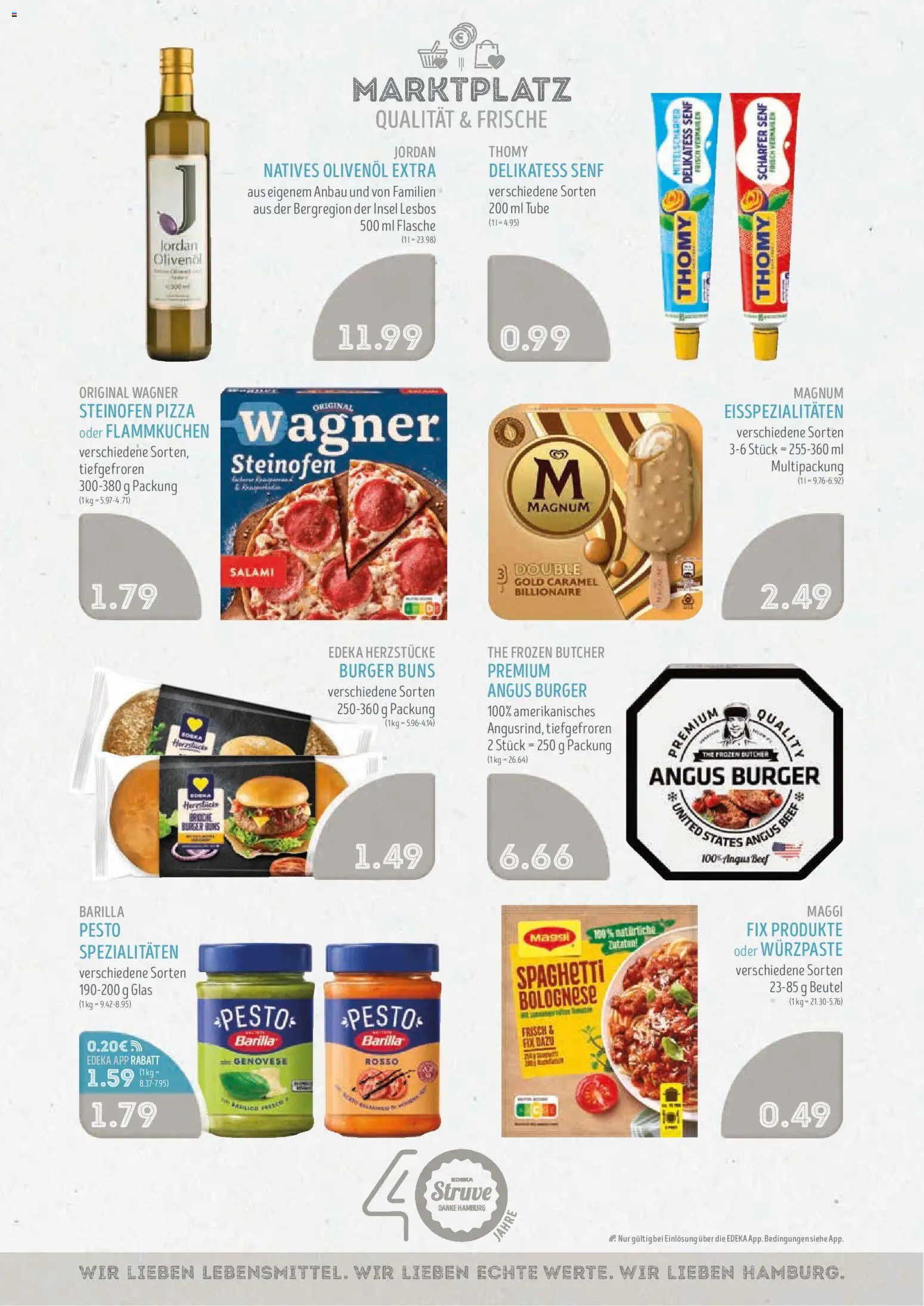 Edeka Struve Prospekt – gültig ab 22.06.2026 | Seite: 9 | Produkte: Olivenol, Burger, Salami, Pizza