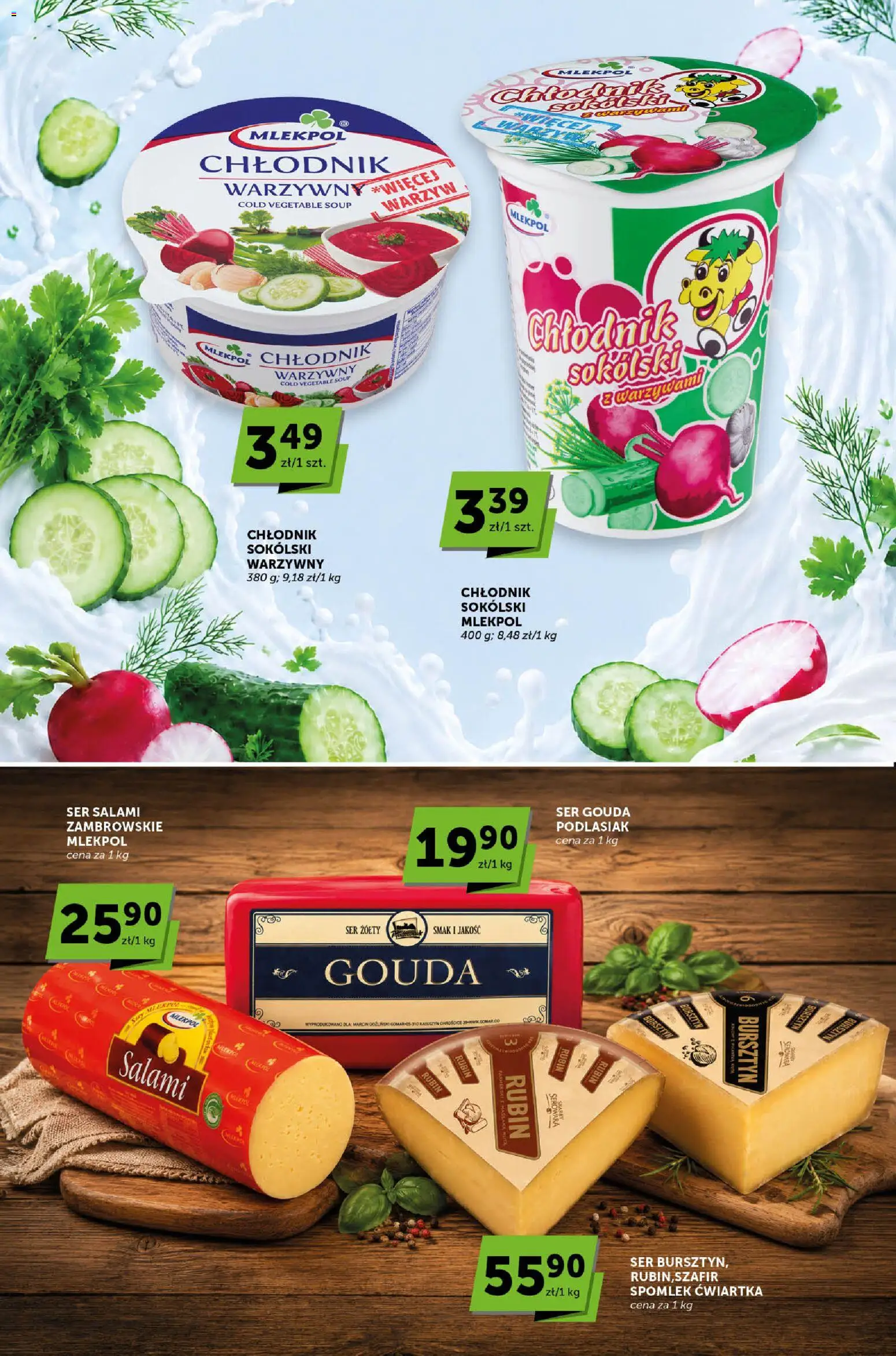 Groszek gazetka - Sprawdź, co więcej od 06.08.2026 | Strona: 2 | Produkty: Ser żółty, Ser, Salami, Ser gouda