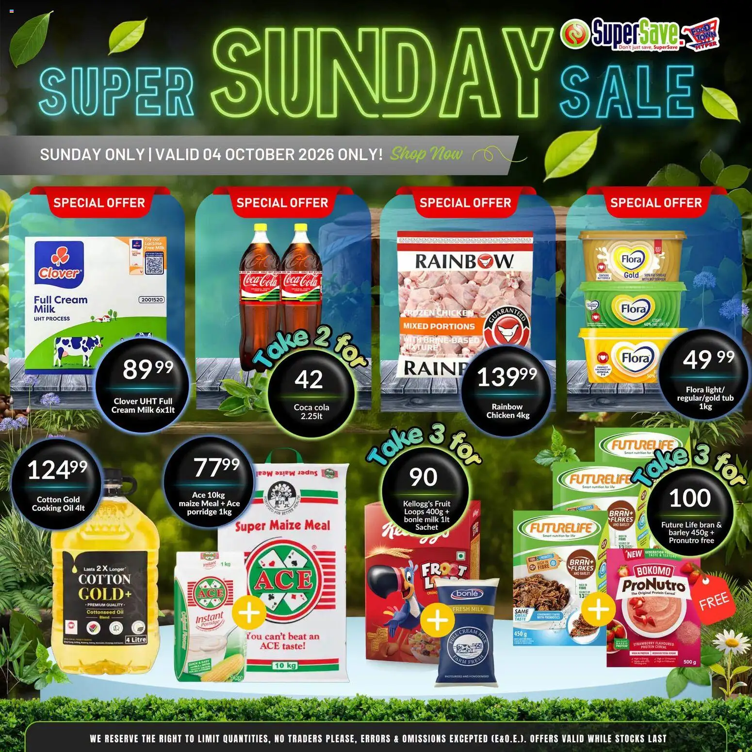 New Super Save catalogue – valid from 04/10/2026 | Page: 1 | Products: Spread, Protein, Maize meal, Oil