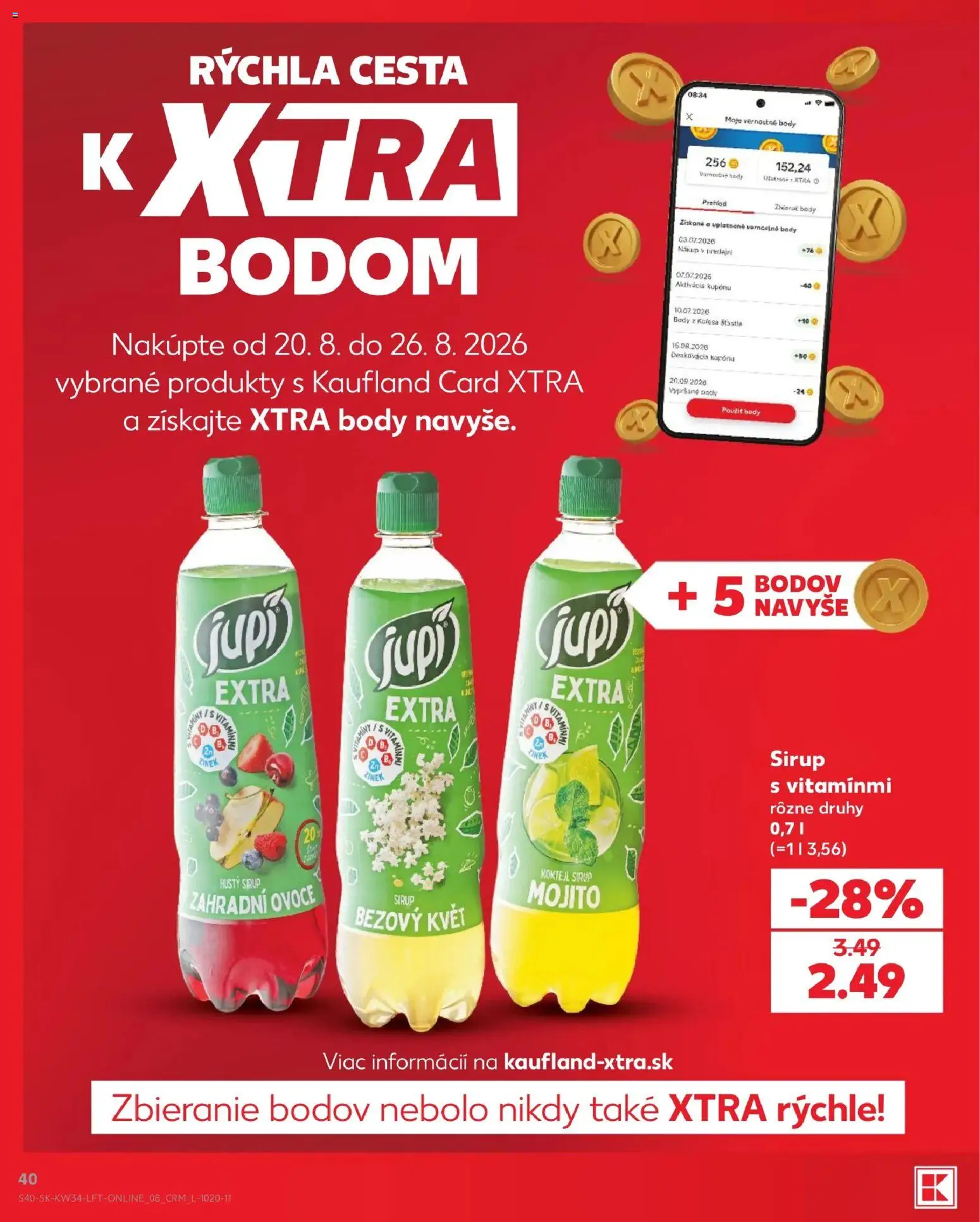 Kaufland SK akciós ujság - amely érvényes a következő dátumtól: 2026.08.20. | Oldal: 40