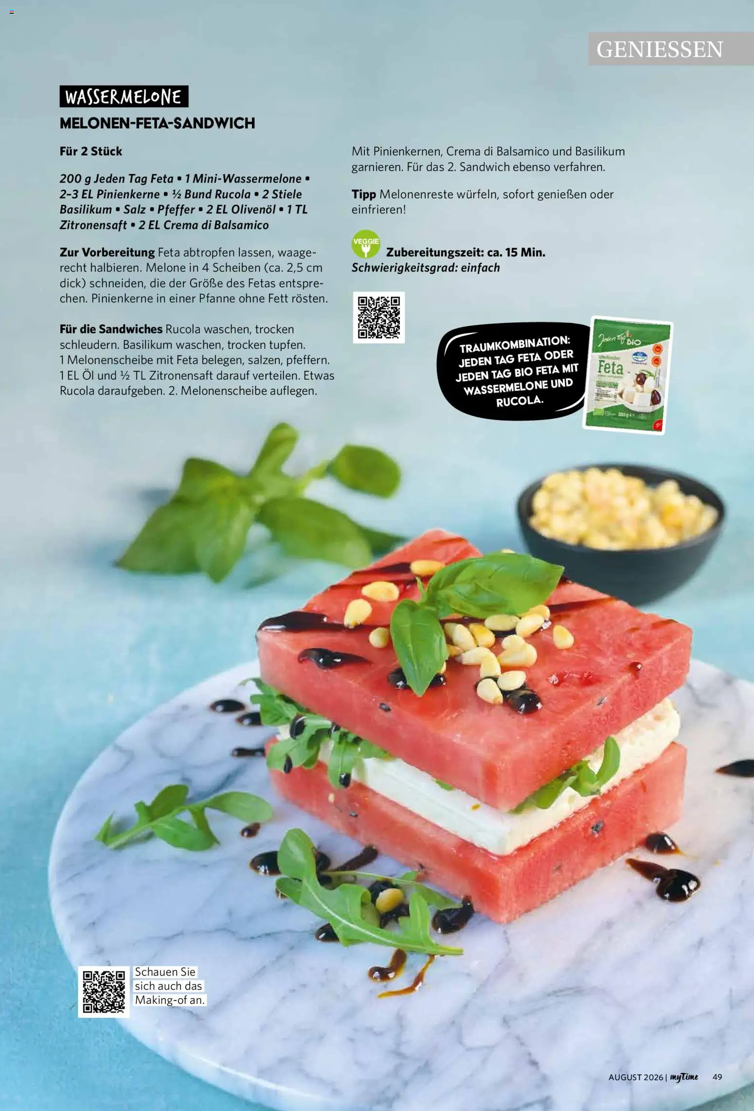 Famila Nordwest myTime August 2026 – gültig ab 01.08.2026 | Seite: 49 | Produkte: Öl, Balsamico, Salz, Pfeffer