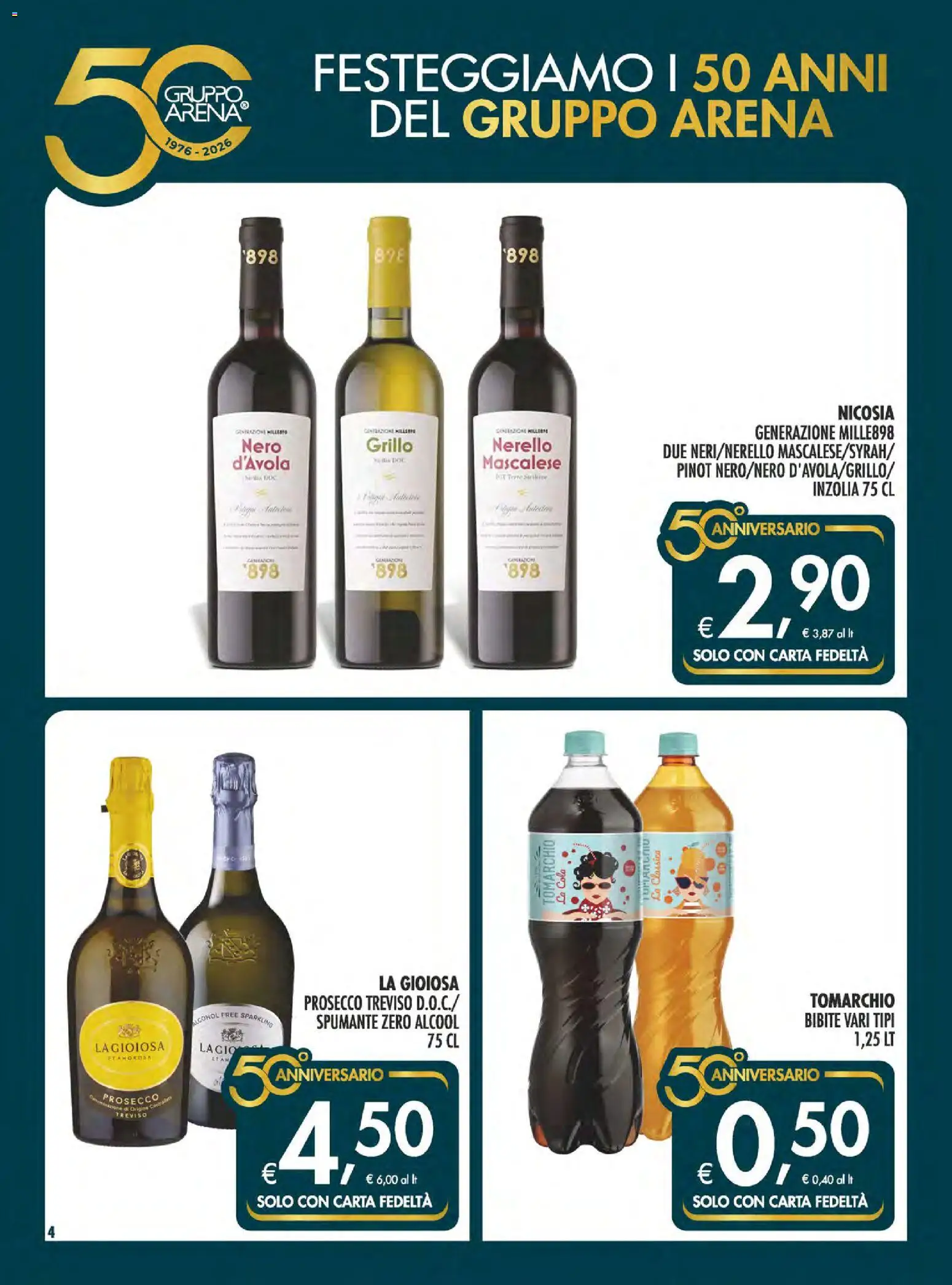 Volantino SuperConveniente del 04.06.2026 | Pagina: 4 | Prodotti: Prosecco, Spumante, Bibite