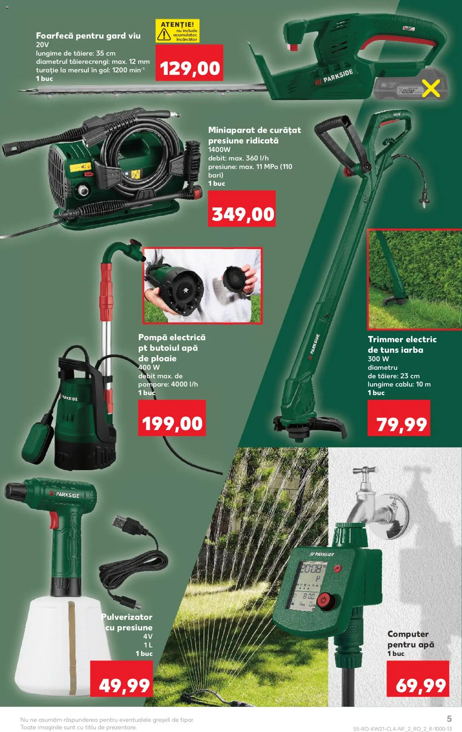 Kaufland RO akciós ujság - amely érvényes a következő dátumtól: 20.05.2026 | Oldal: 5 | Termékek: Parkside
