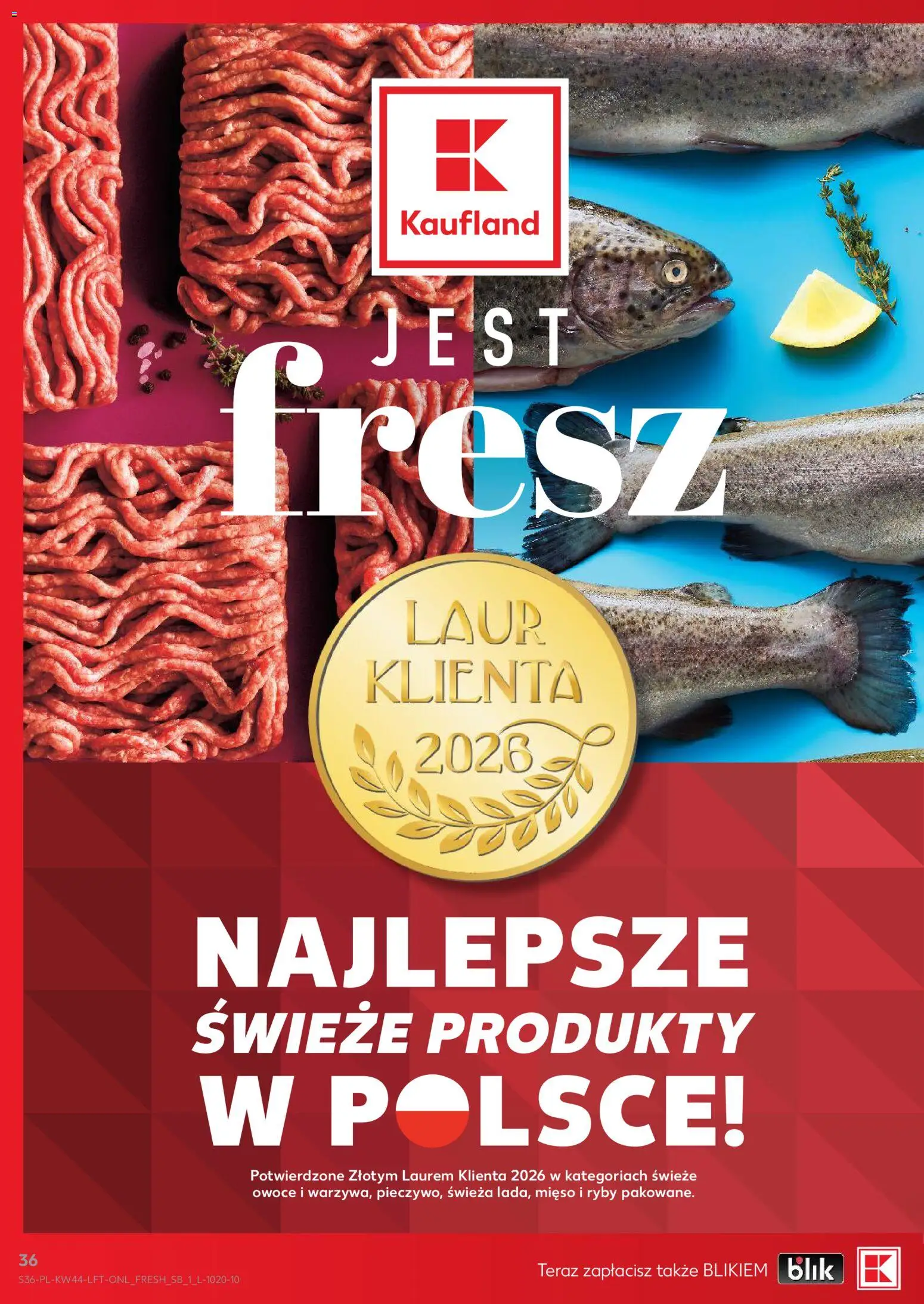 Kaufland gazetka od 29.10.2026 | Strona: 36 | Produkty: Mięso, Ryby, Owoce