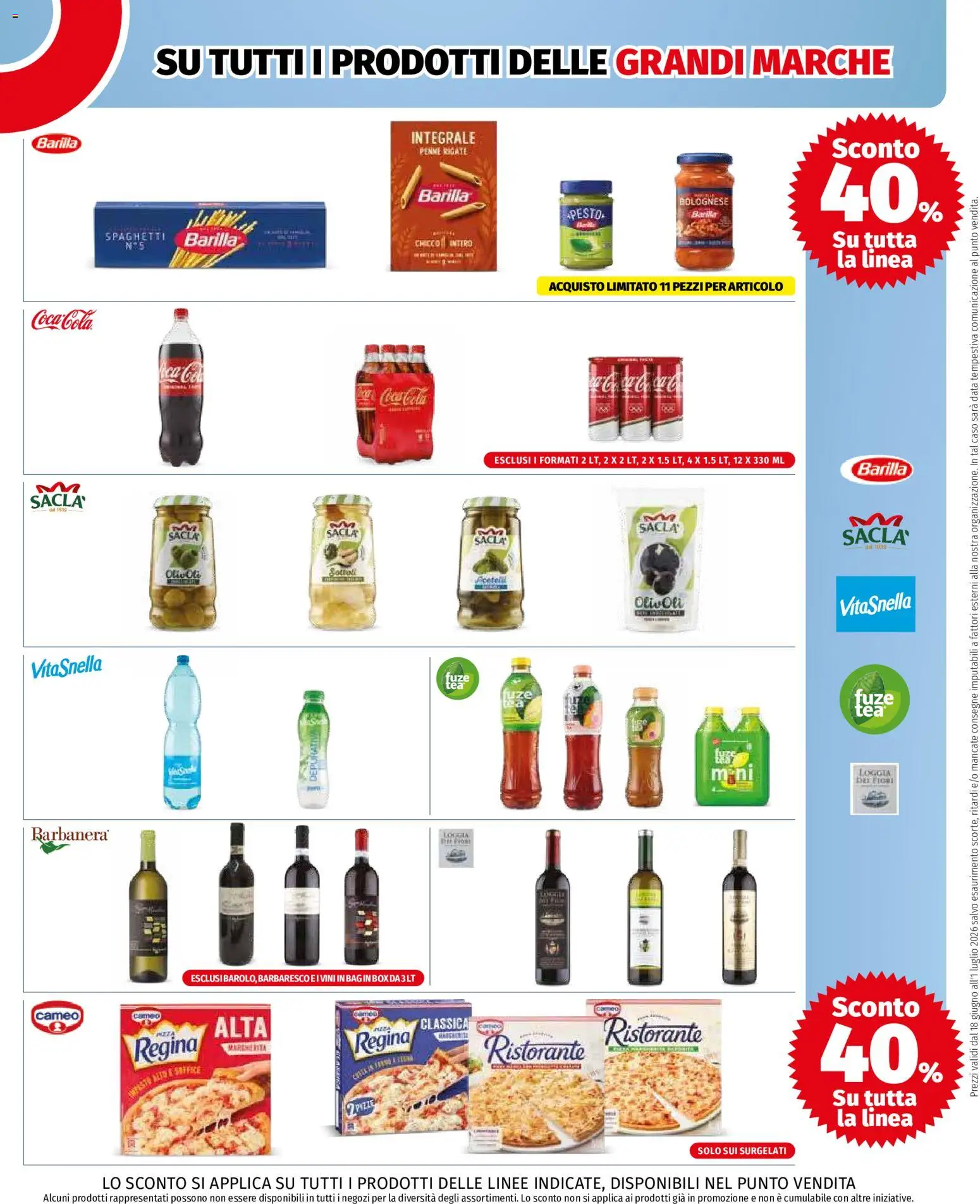 Volantino COOP del 18.06.2026 | Pagina: 5 | Prodotti: Pesto, Penne, Coca Cola