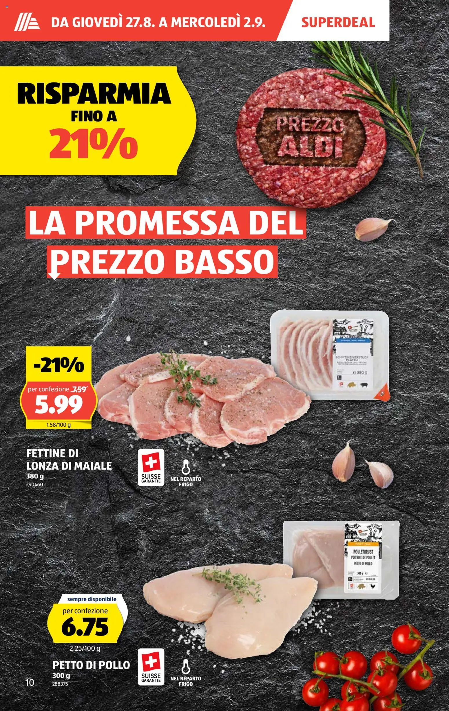 Aldi aktionen IT – gültig ab 27.08.2026 | Seite: 10 | Produkte: Pouletbrust