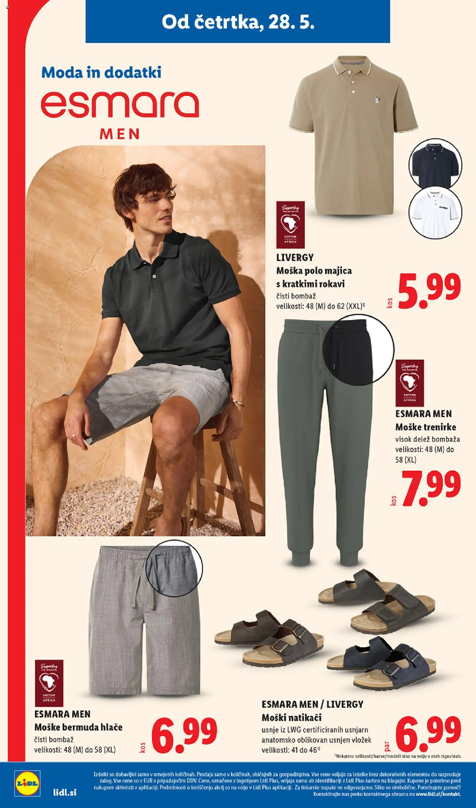 Novi Lidl katalog ponudbe – veljaven od 28.05.2026 | Stran: 34 | Izdelki: Majica, Hlace, Natikaci