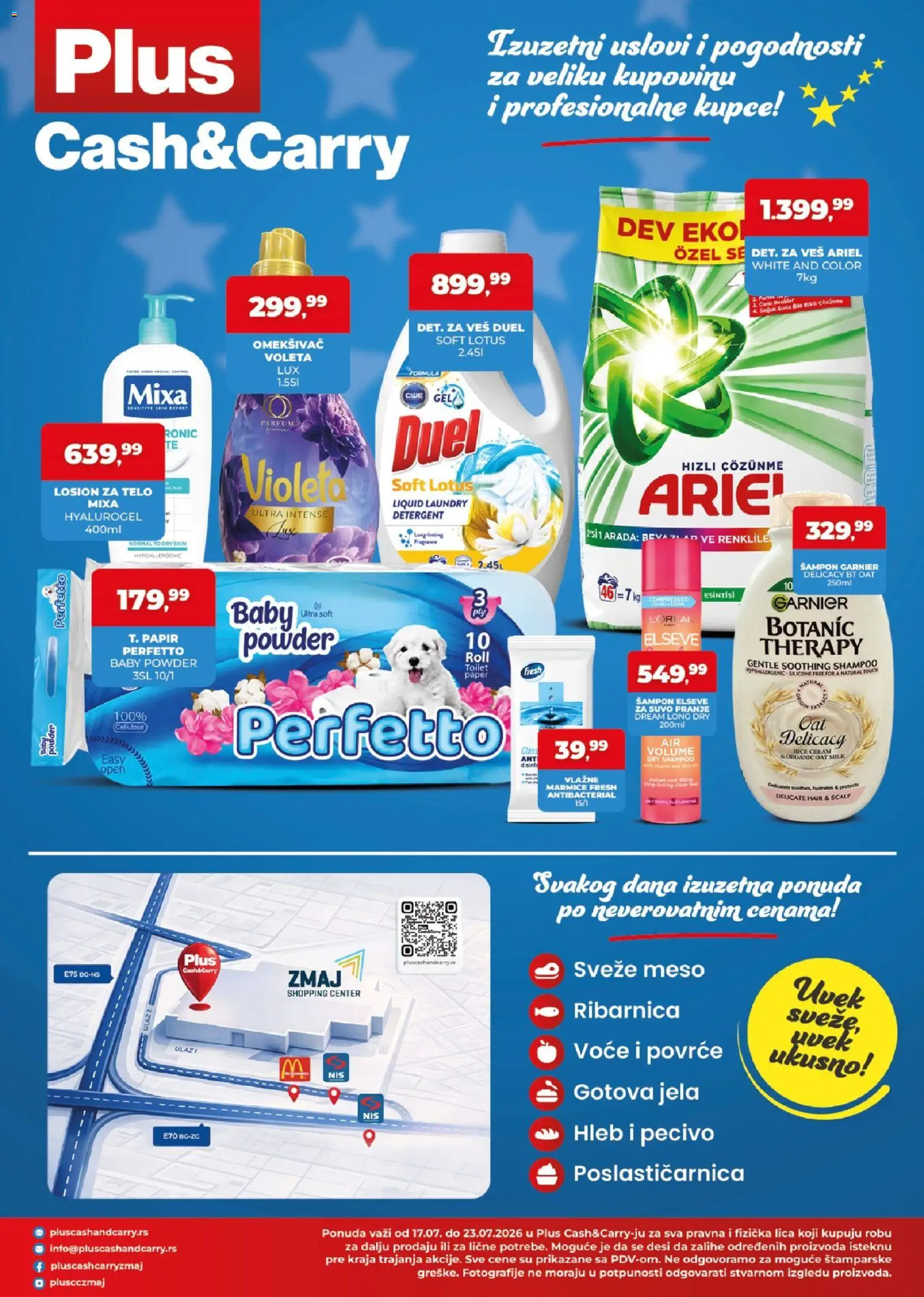 Plus Cash & Carry katalog - važi od 17.07.2026 | Strana: 4 | Proizvode: Ariel, Garnier, Mixa, Šampon
