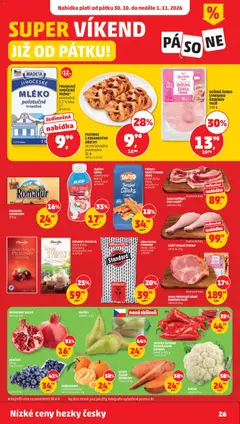 Náhled letáku MADETA JIHOČESKÉ MLÉKO polotučné trvanlivé, POLOTUČNÉ TRVANLIVÉ MLÉKO 1,5 % tuku 1 L od 29.10.2026 | Strana: 26