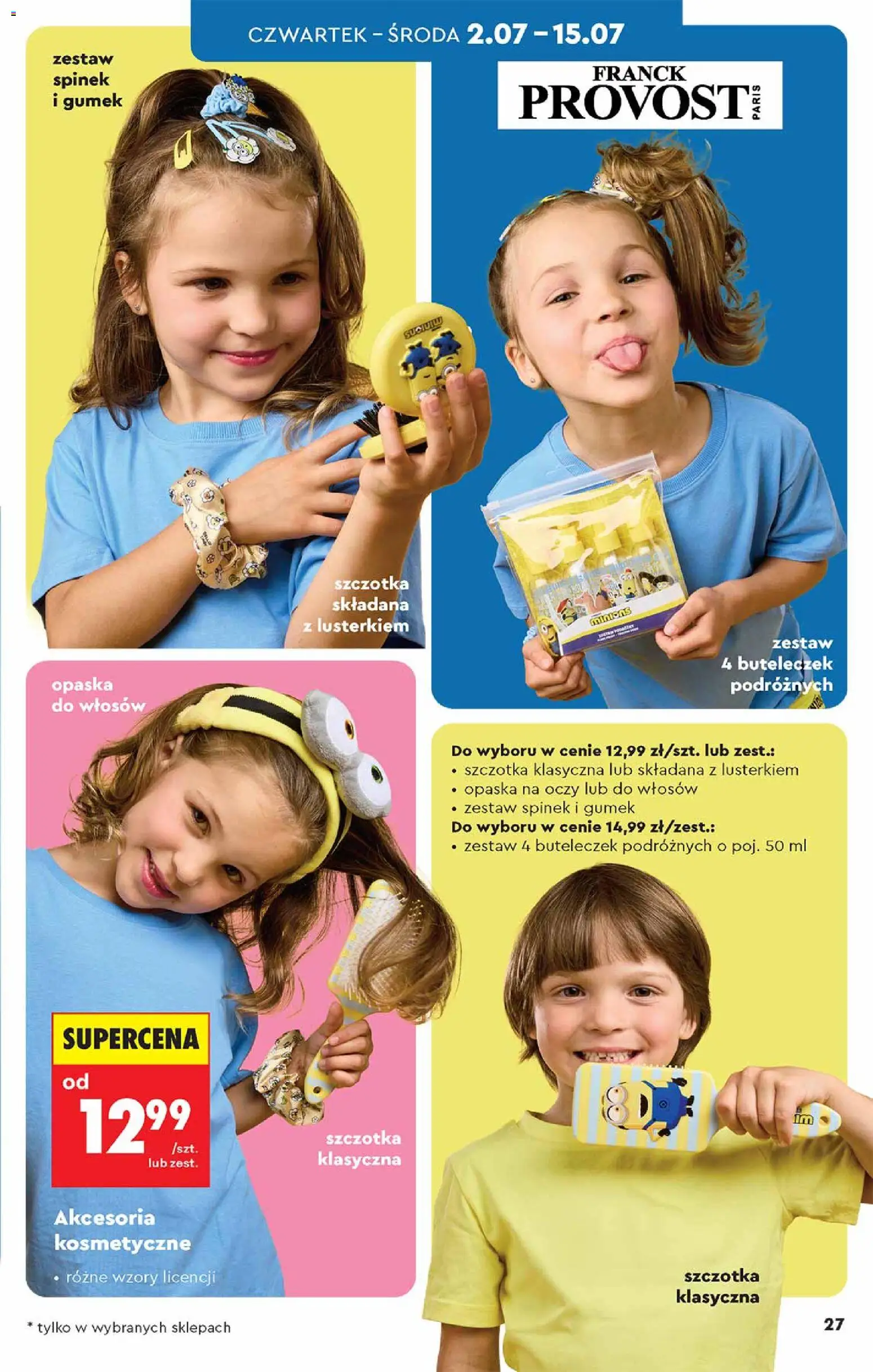 Biedronka gazetka - Hity i inspiracje od 27.06.2026 | Strona: 27 | Produkty: Opaska do włosów, Szczotka