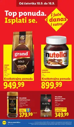 BELLAROM Gold instant kafa, BELLAROM Gold instant kafa Mešavina arabika i robusta kafe 100 g - pregled Lidl kataloga - važi od 10.09.2026 | Strana: 32